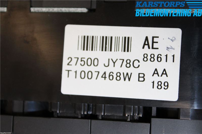 Renault KOLEOS I 08-10 Varmeapparat Panel(Regulering)