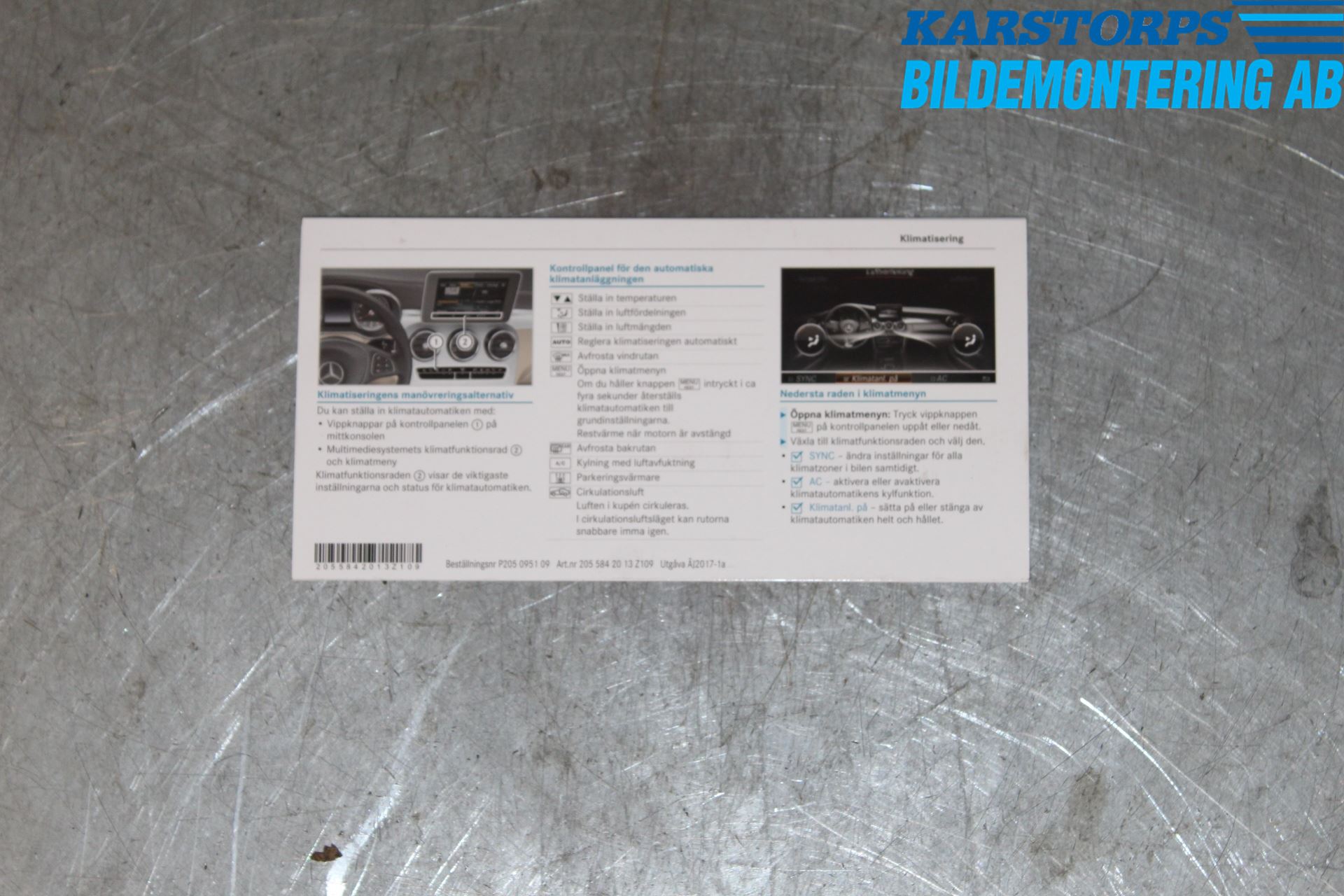 Mercedes-Benz MB C-KLASS (W205) 14-21 Instruksjonsbok