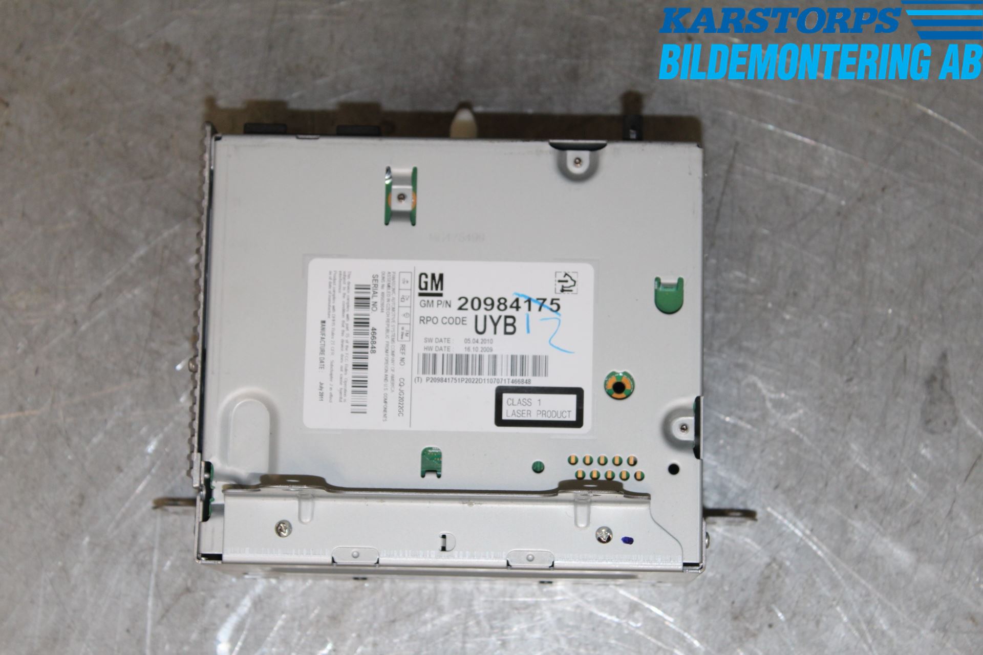 Opel ASTRA J 10-15 Stereo Radio Med Cd