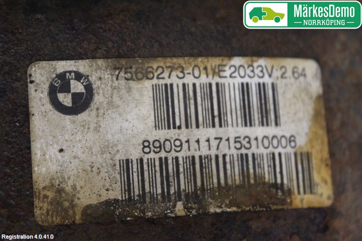 BMW 3 E90/91 SED/TOU 05-12 Bakaksel Kardang Bak -Diff