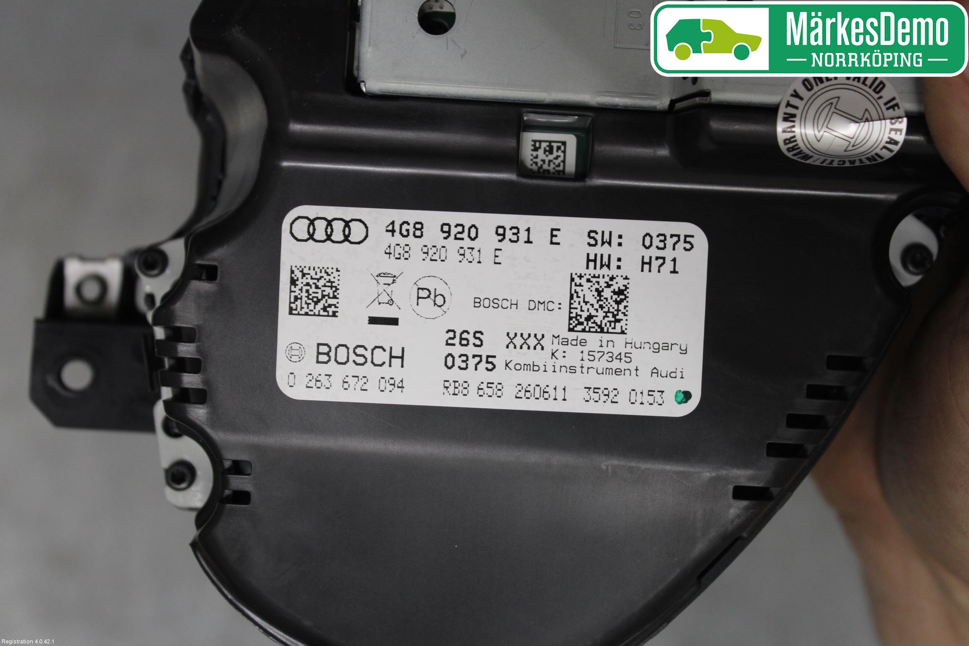 Audi A6/S6 4G 11-18 Instr Kombinert
