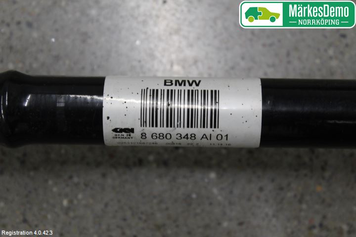 BMW 3 F30/F31/F80 12-19 Drivaksel Bak Kompl Høyre