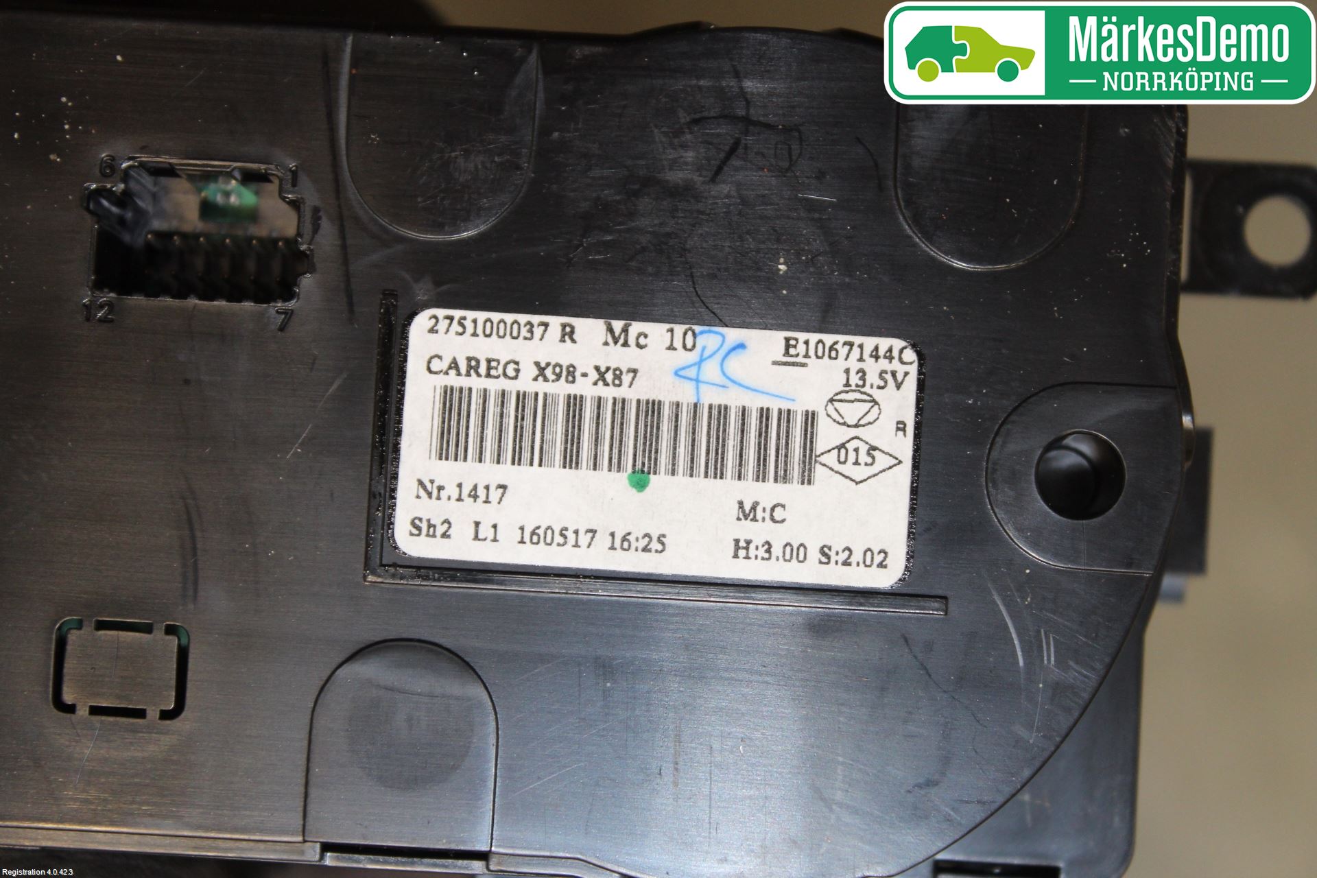 Renault CAPTUR 13-19 Varmeapparat Panel(Regulering)