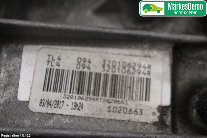 Renault CAPTUR 13-19 Gearkasse 6 Trinn