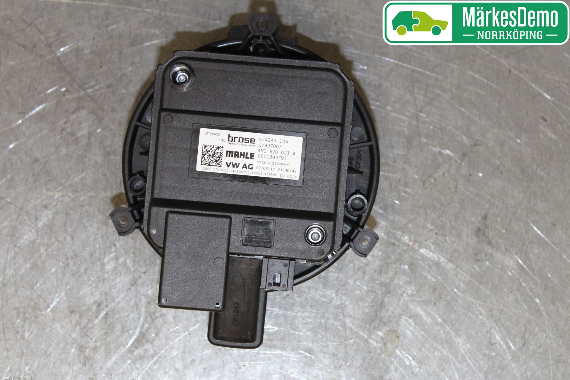 Audi A5 17- Varmeapparat Viftemotor