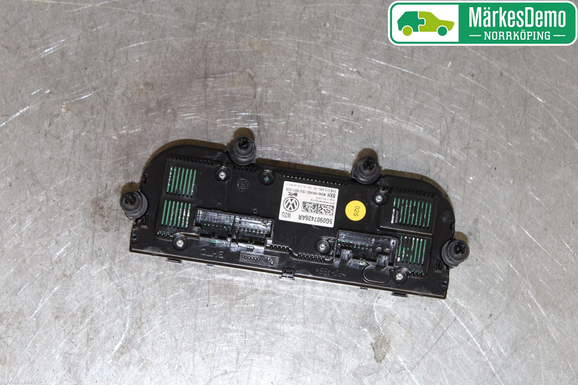 Volkswagen VW GOLF / E-GOLF VII 13-20 Varmeapparat Panel(Regulering)