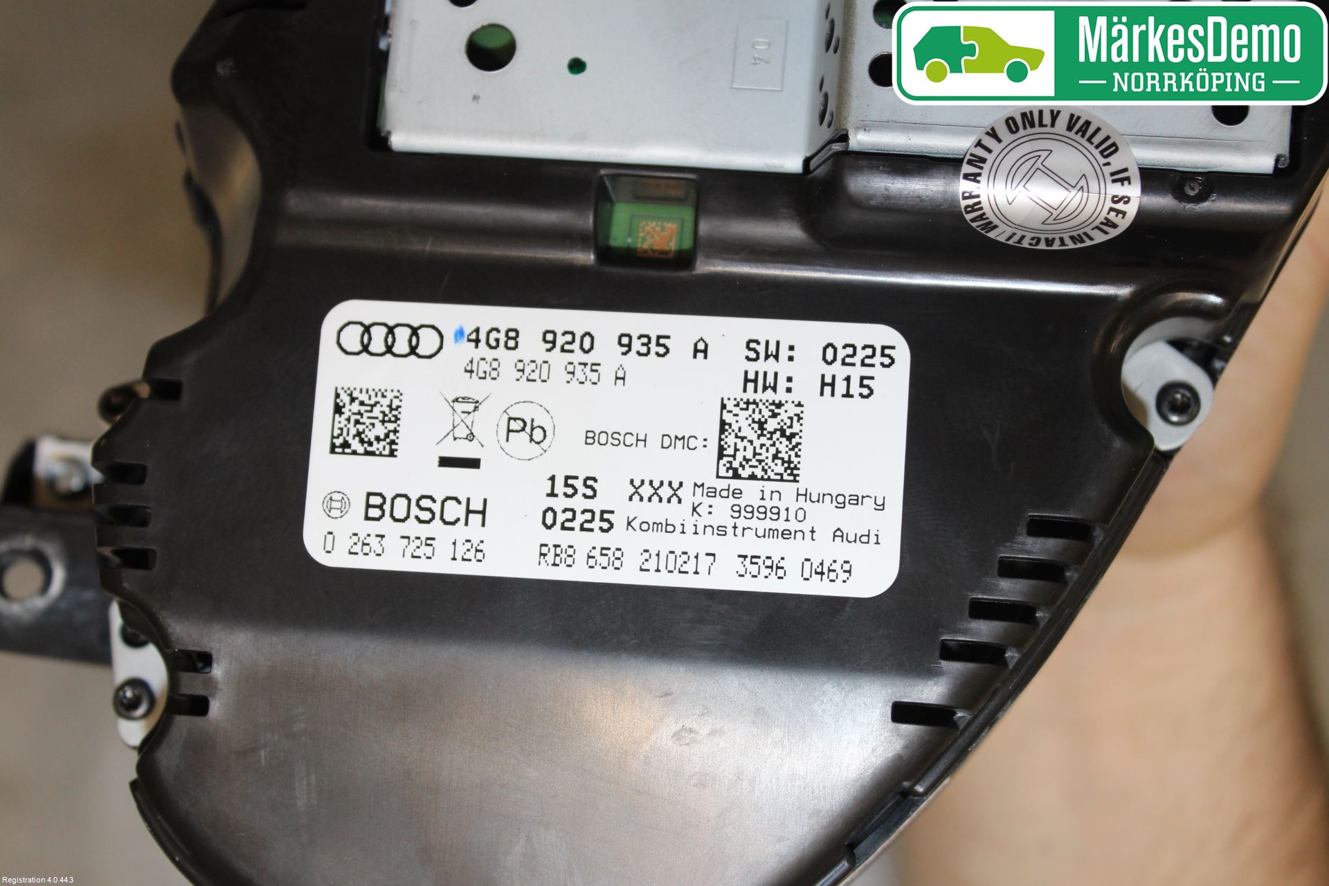 Audi A6/S6 4G 11-18 Instr Kombinert