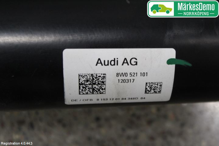 Audi A4/S4 B9 16-19 Mellomaksel Kompl
