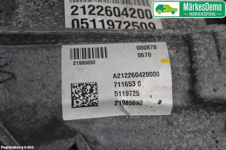 Mercedes-Benz MB C-KLASS (W204) 07-15 Gearkasse 6 Trinn
