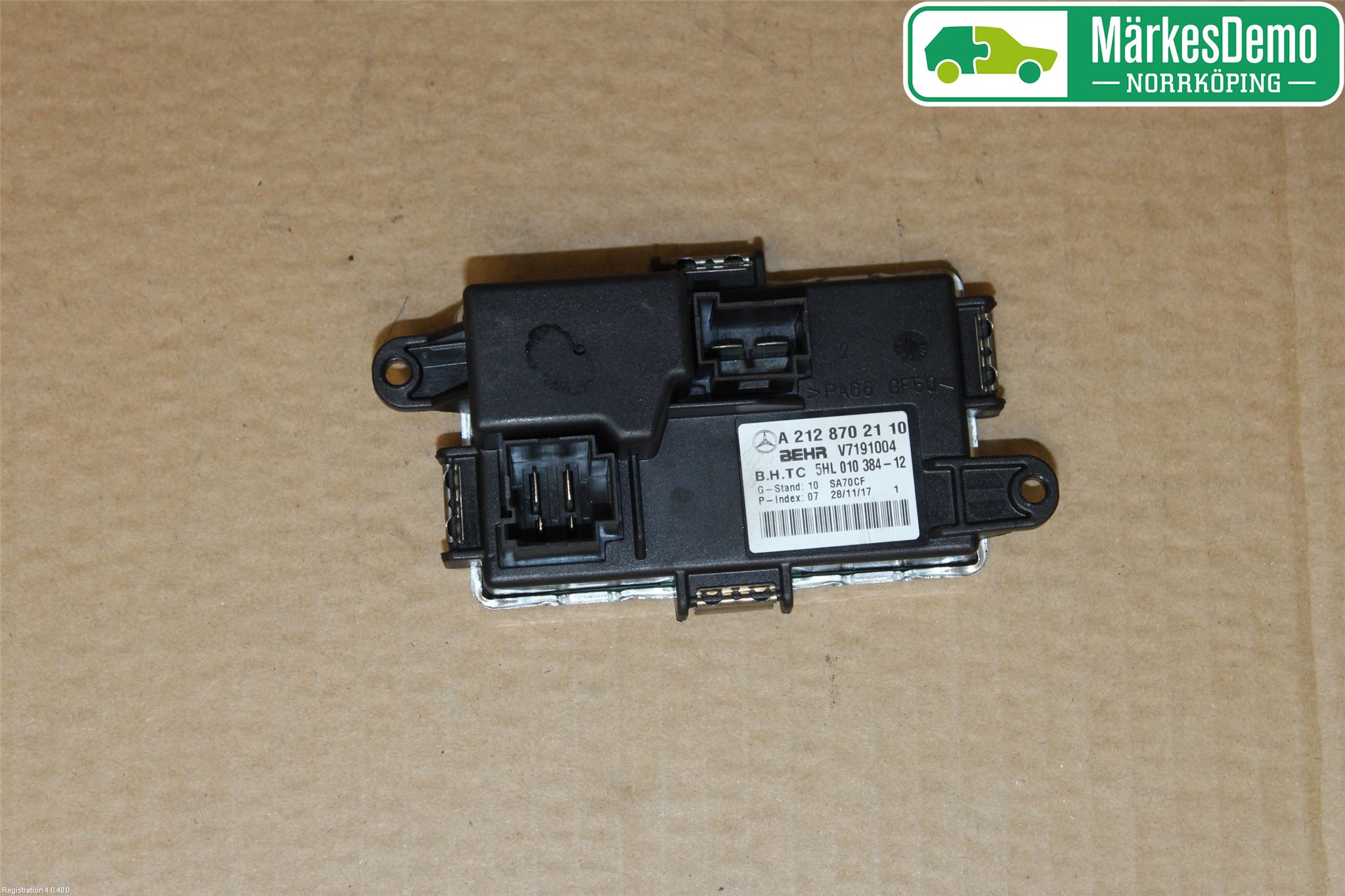 Mercedes-Benz MB C-KLASS (W204) 07-15 Varmeapparat Viftemotstand