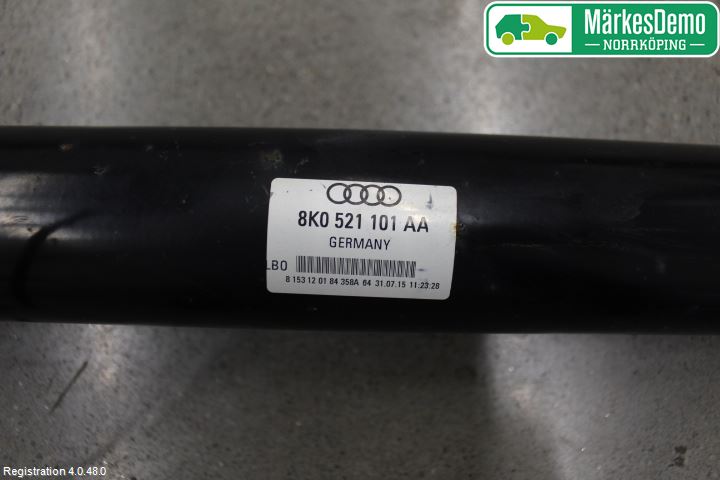 Audi A5 07-16 Mellomaksel Kompl
