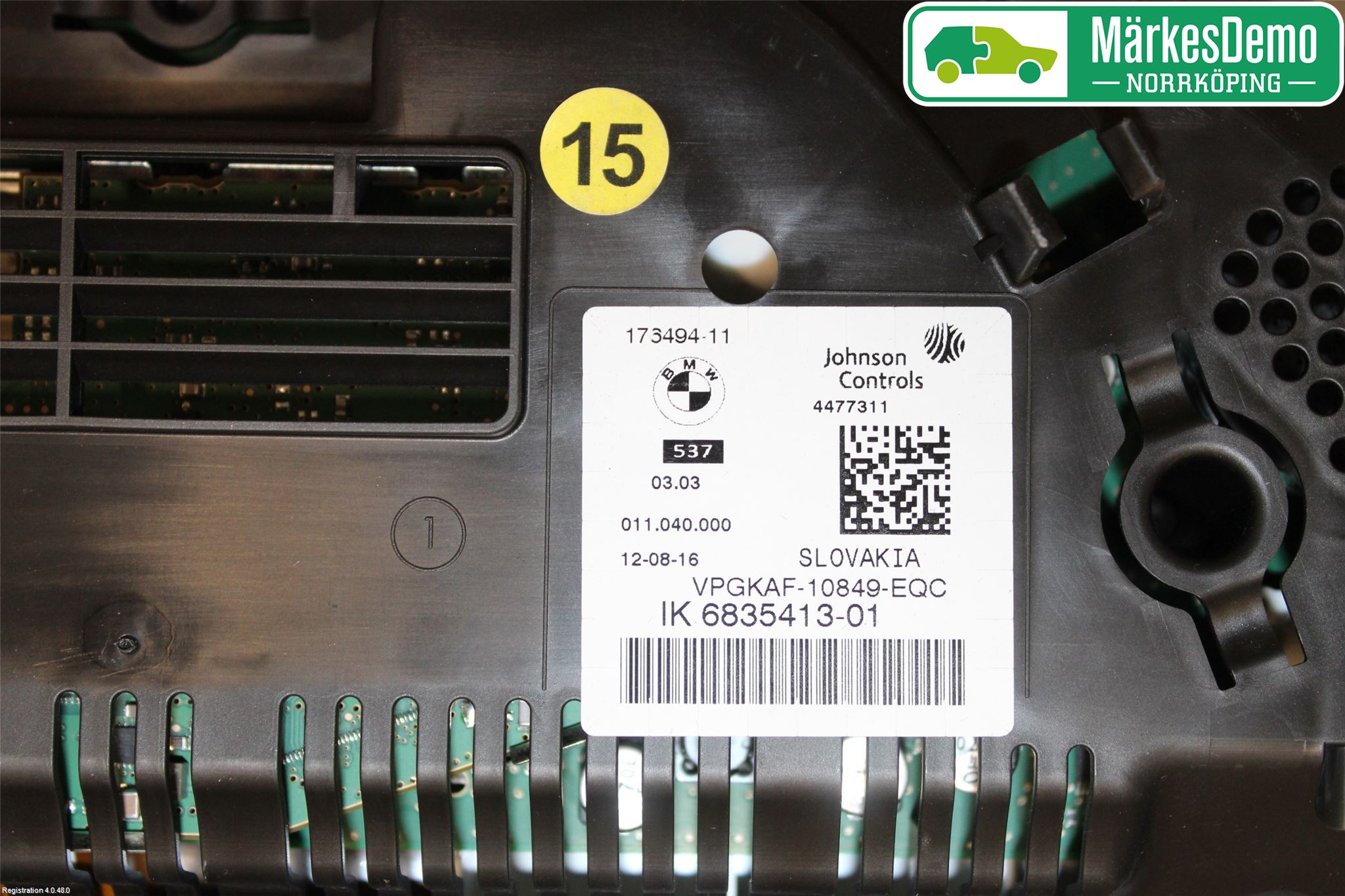 BMW 5 F10/F11/F18 09-17 Instr Kombinert