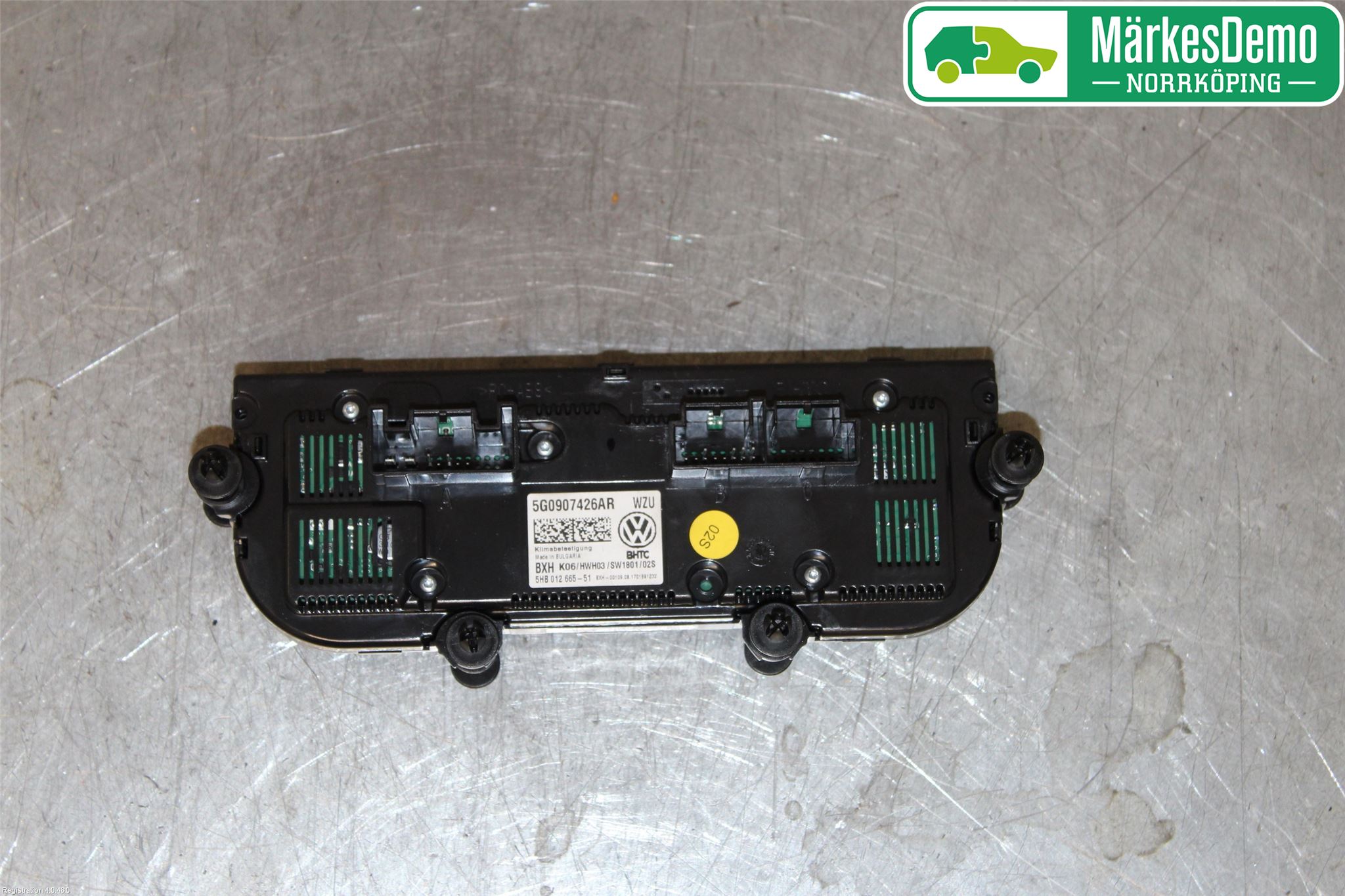 Volkswagen VW GOLF / E-GOLF VII 13-20 Varmeapparat Panel(Regulering)