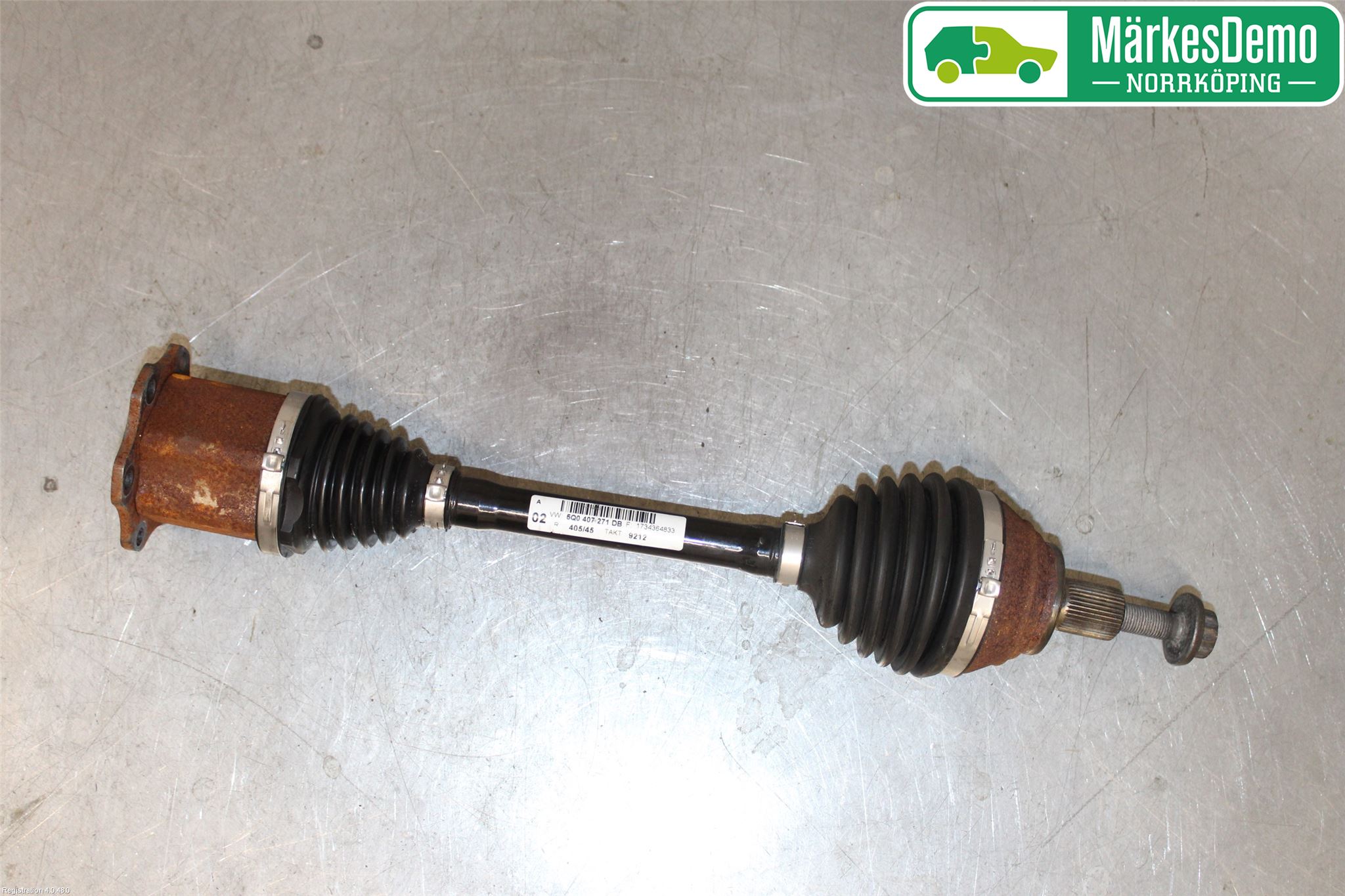 Volkswagen VW GOLF / E-GOLF VII 13-20 Drivaksel Foran Kompl Venstre
