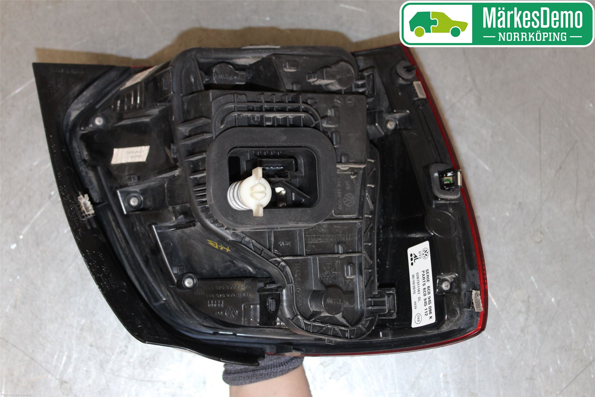 Volkswagen VW POLO 10-17 Baklykt Høyre