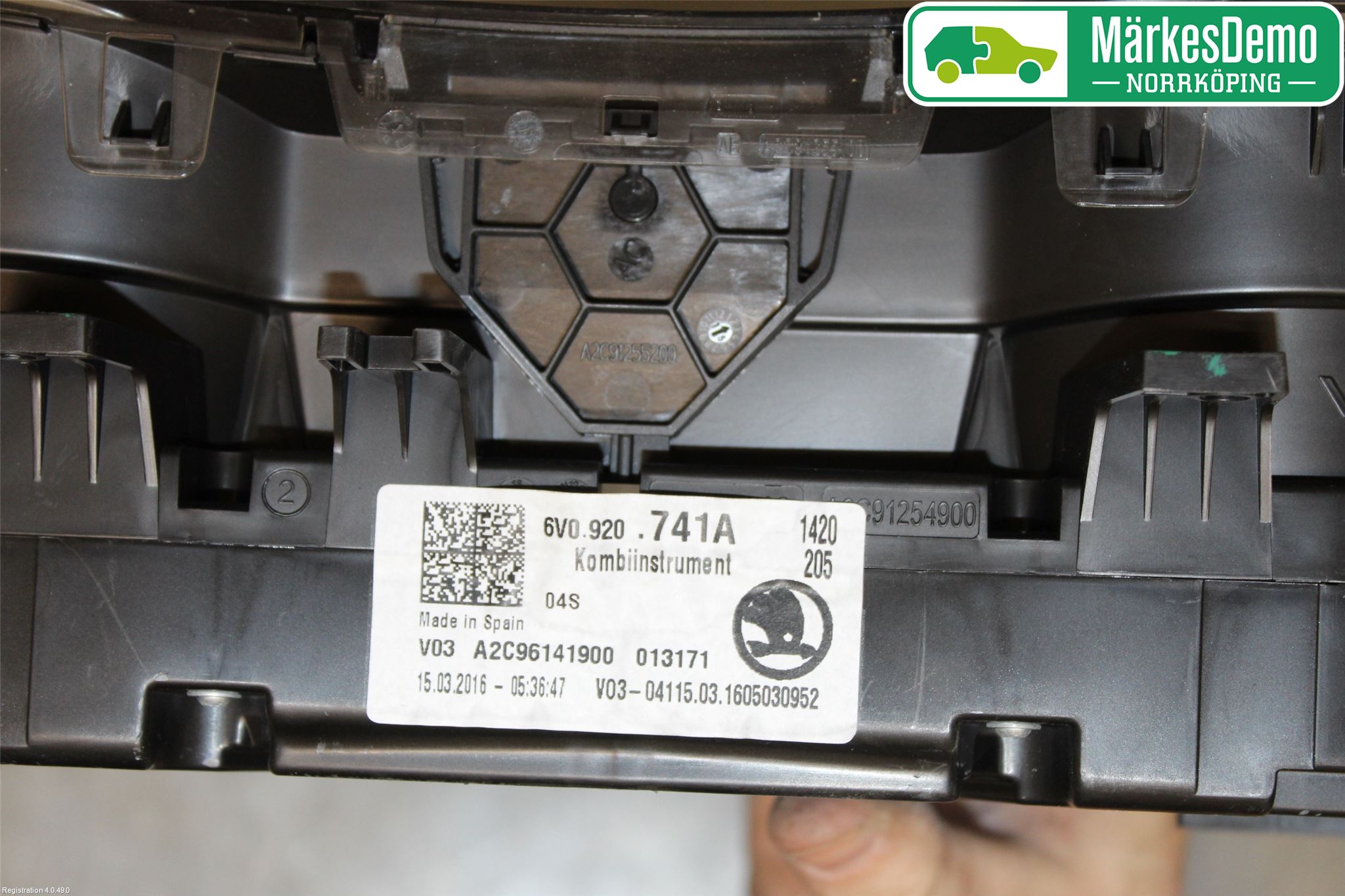 Skoda FABIA 15-21 Instr Kombinert