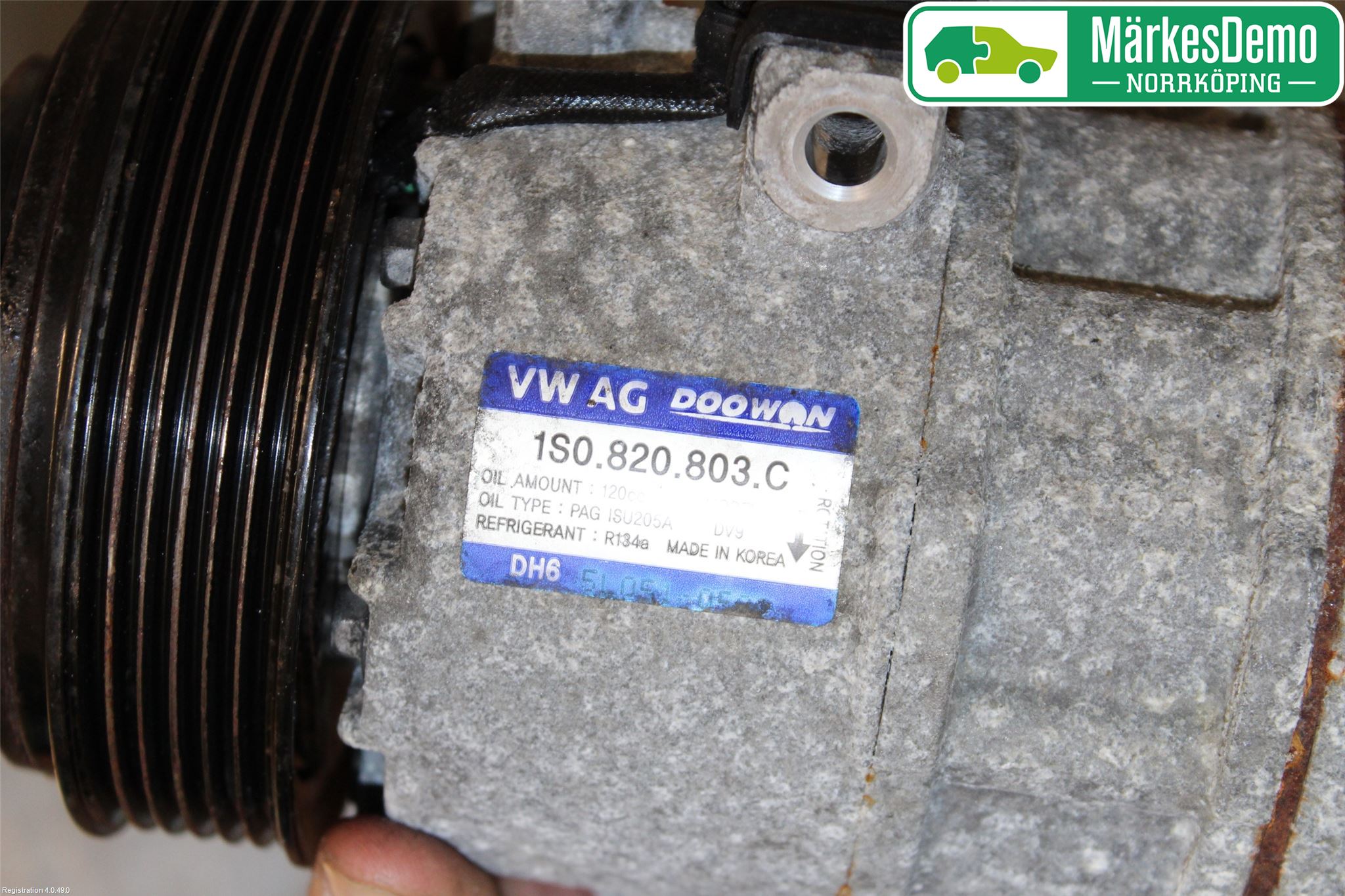 Volkswagen VW UP! / E-UP! Varme Ac Kompressor