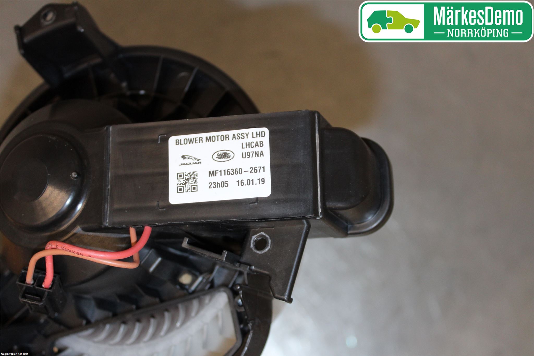 Jaguar XE (X760) 15-24 Varmeapparat Viftemotor
