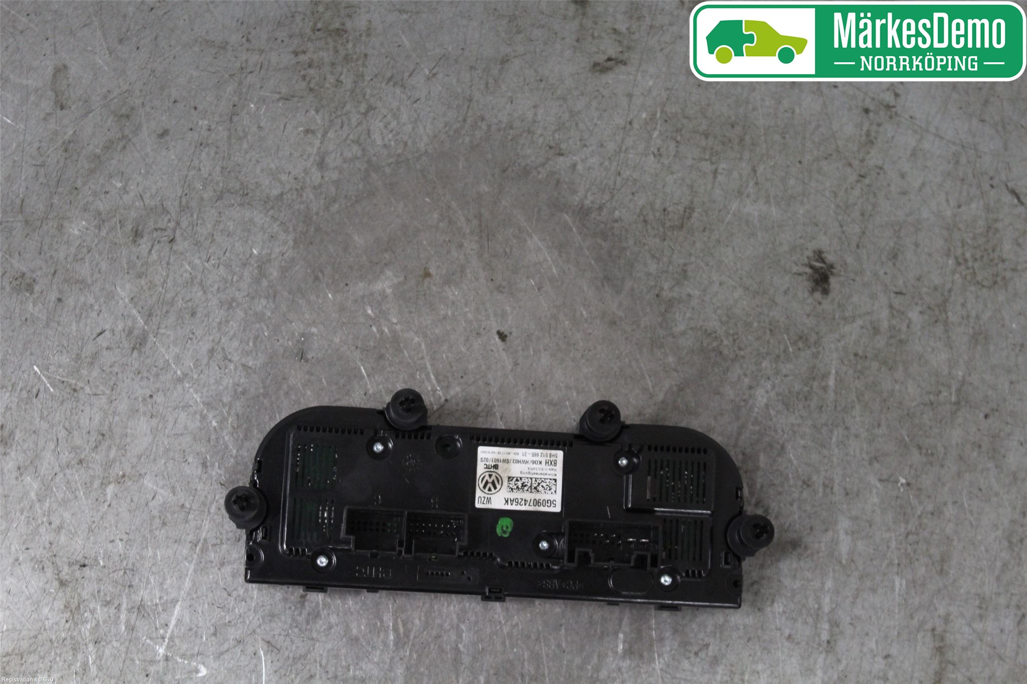 Volkswagen VW GOLF / E-GOLF VII 13-20 Varmeapparat Panel(Regulering)