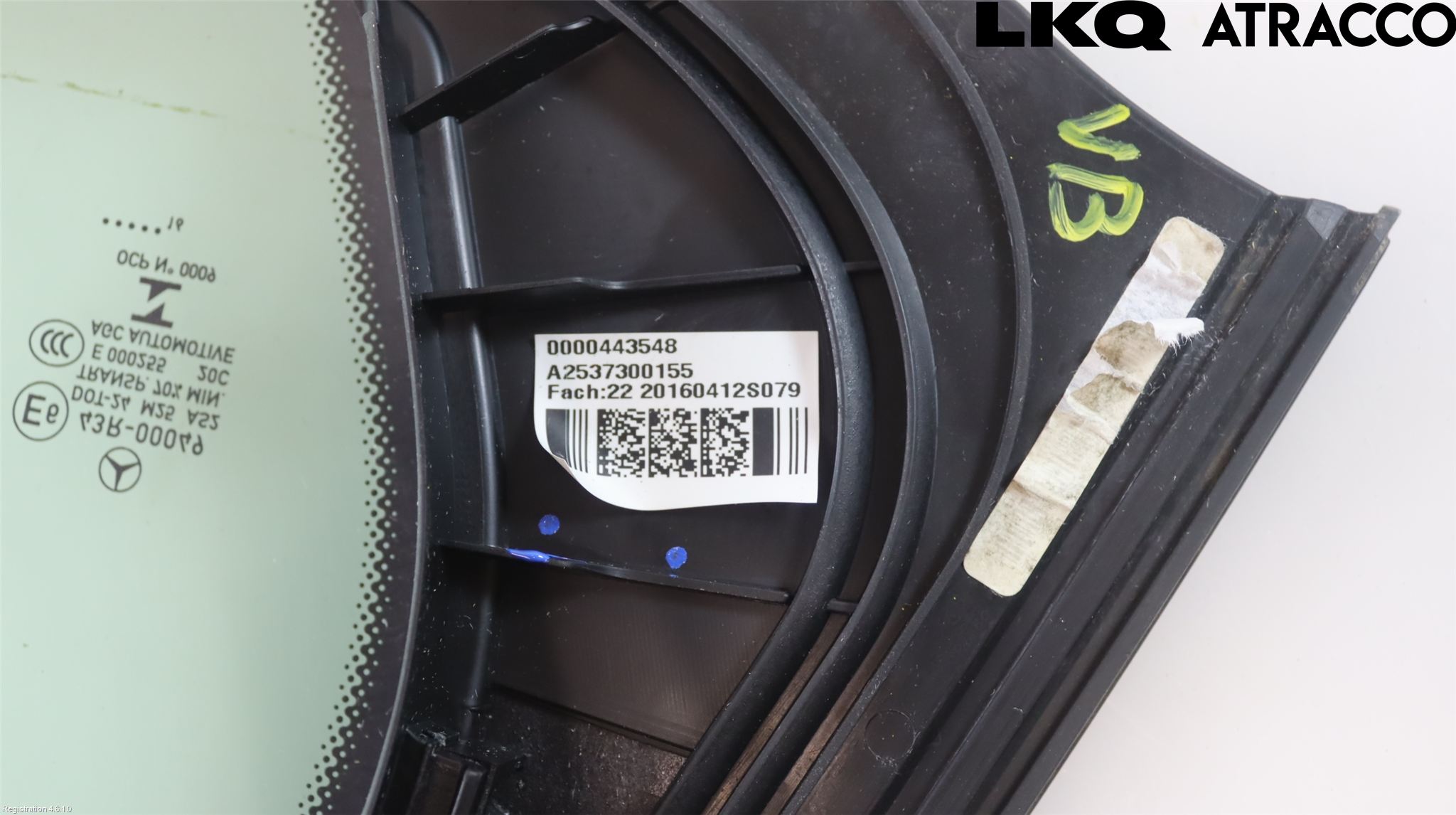 Mercedes-Benz MB GLC-KLASS (X253/C253) 15-22 Dørrute Bak Vens Trekant 4D
