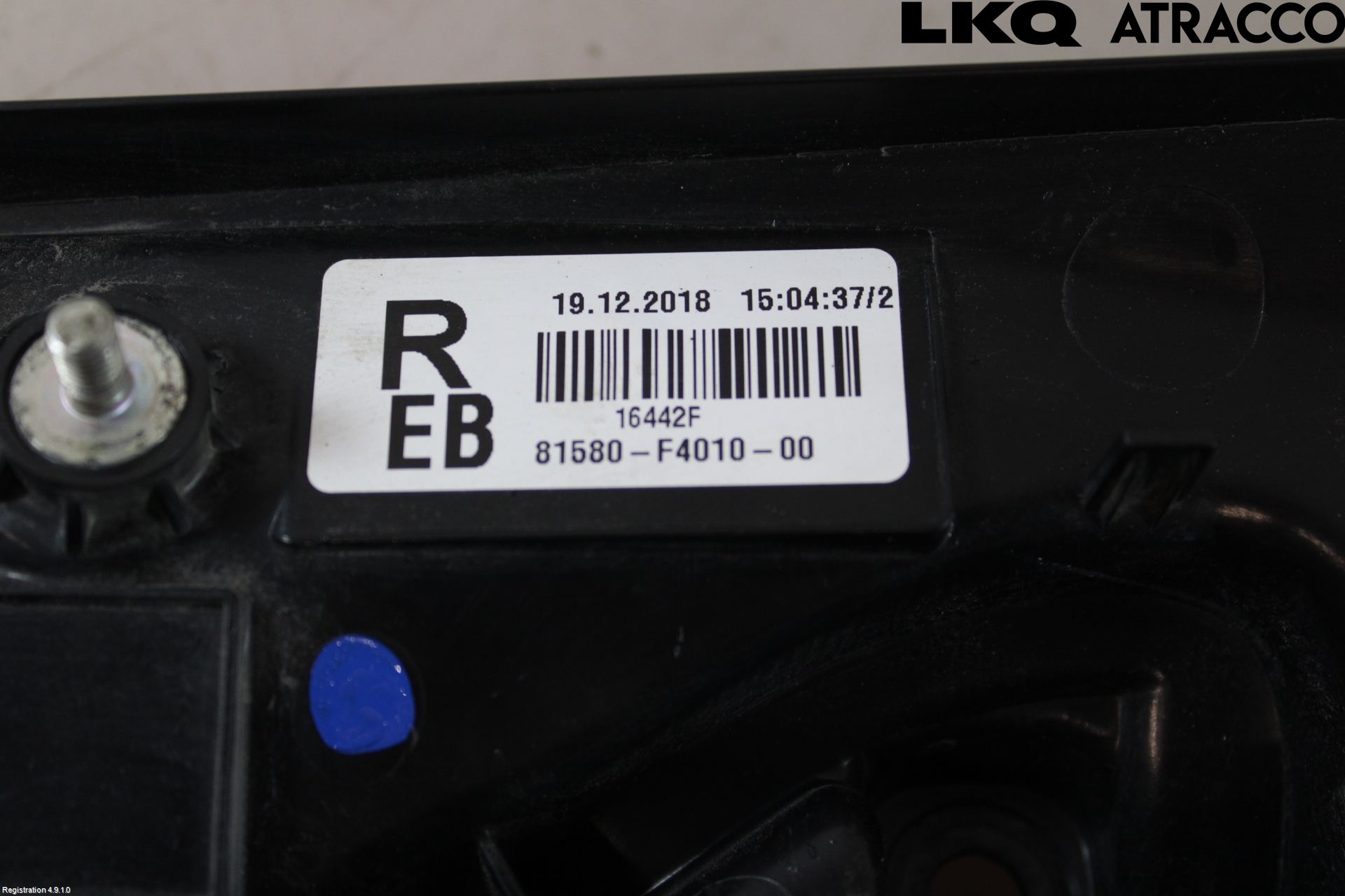 Toyota C-HR 16-23 Baklykt Høyre  På Luke(Indre)