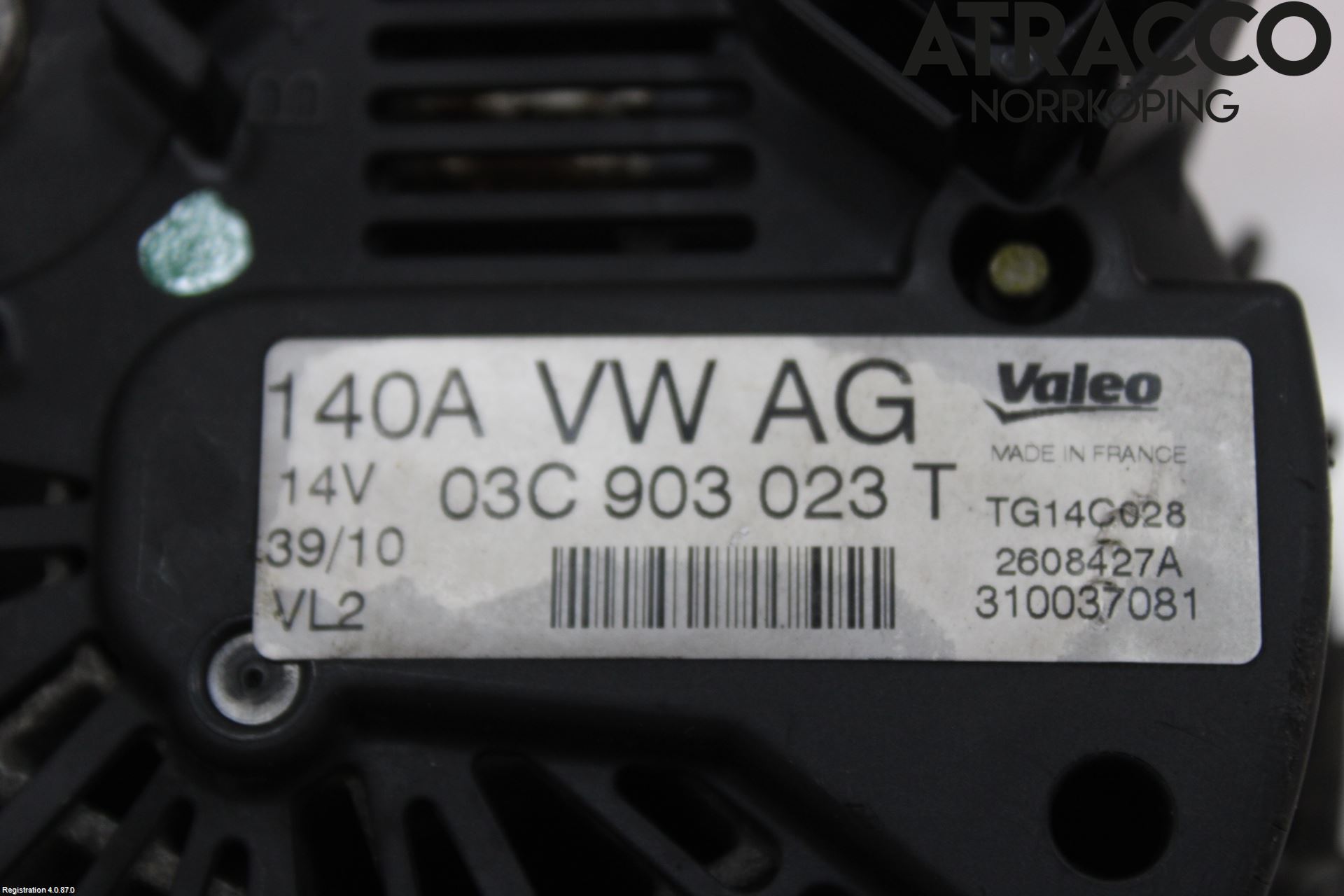 Volkswagen VW TOURAN 10-15 Dynamo