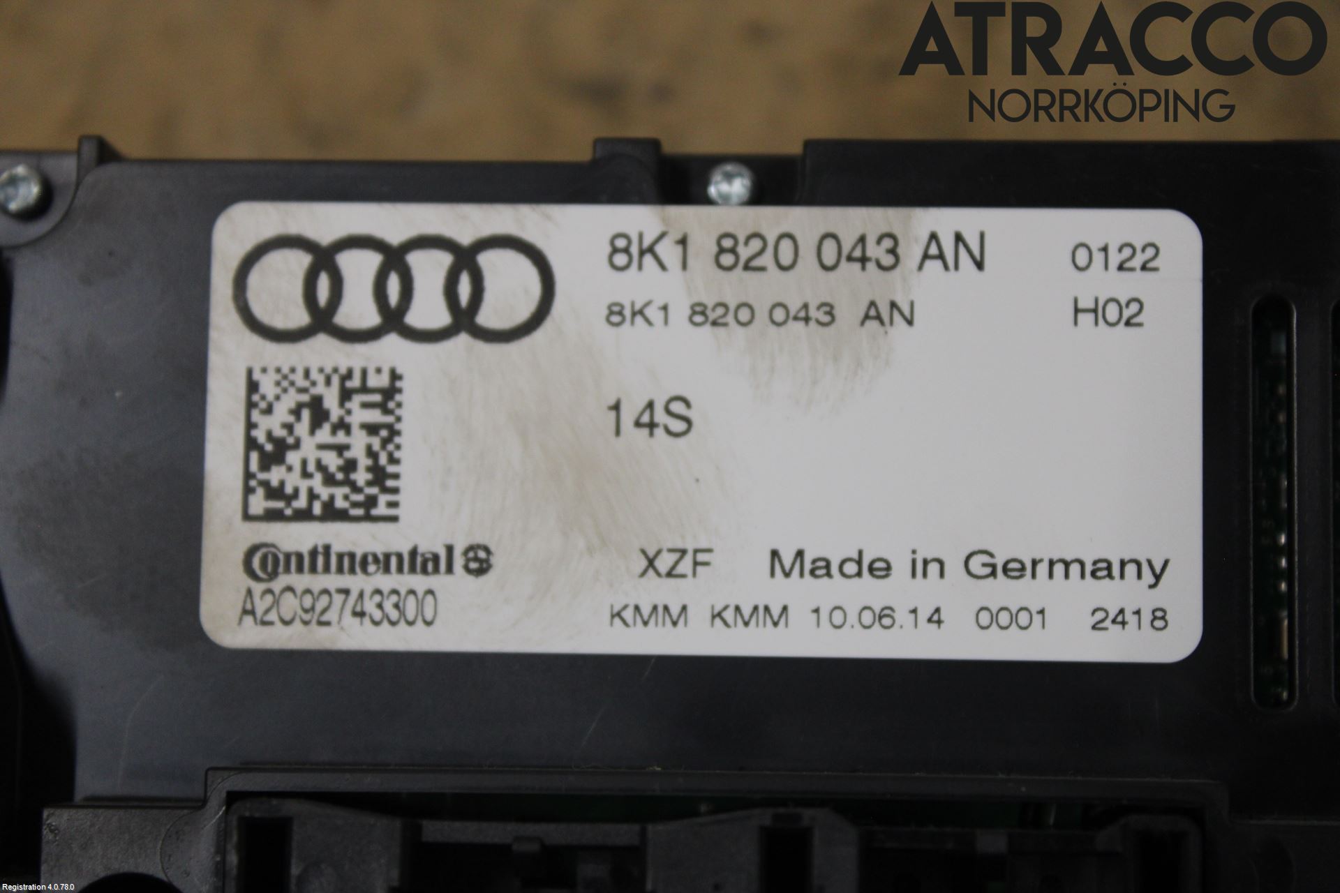 Audi A4 12-15 Varmeapparat Panel(Regulering)