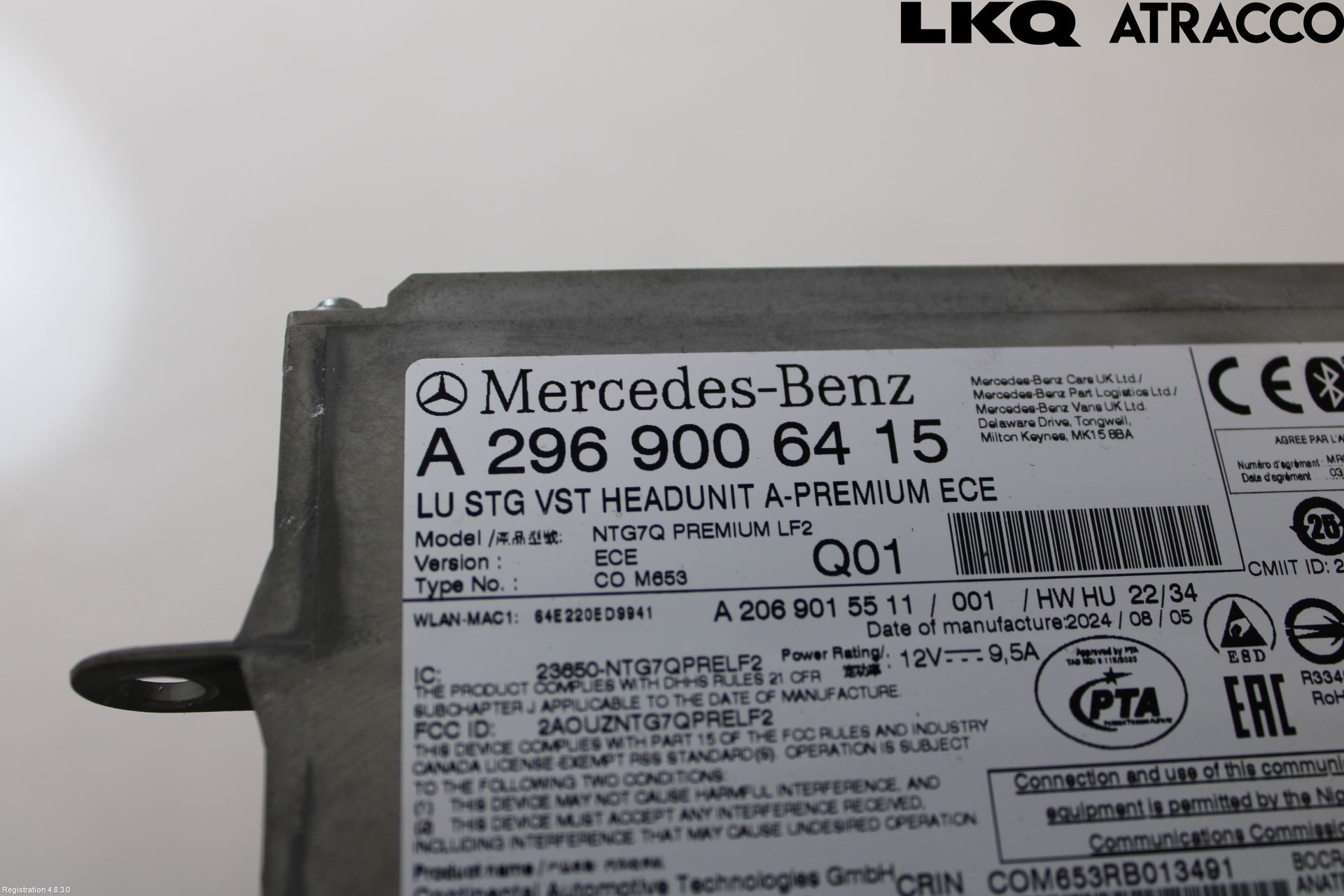 Mercedes-Benz MB EQE (V295) 22- Stereo Radio Med Cd