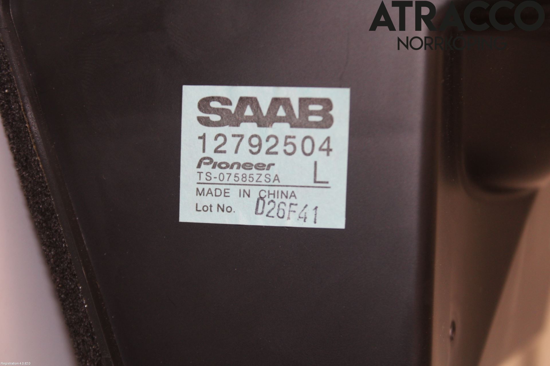 Saab 9-3 VER 2 Innr Høyttaler