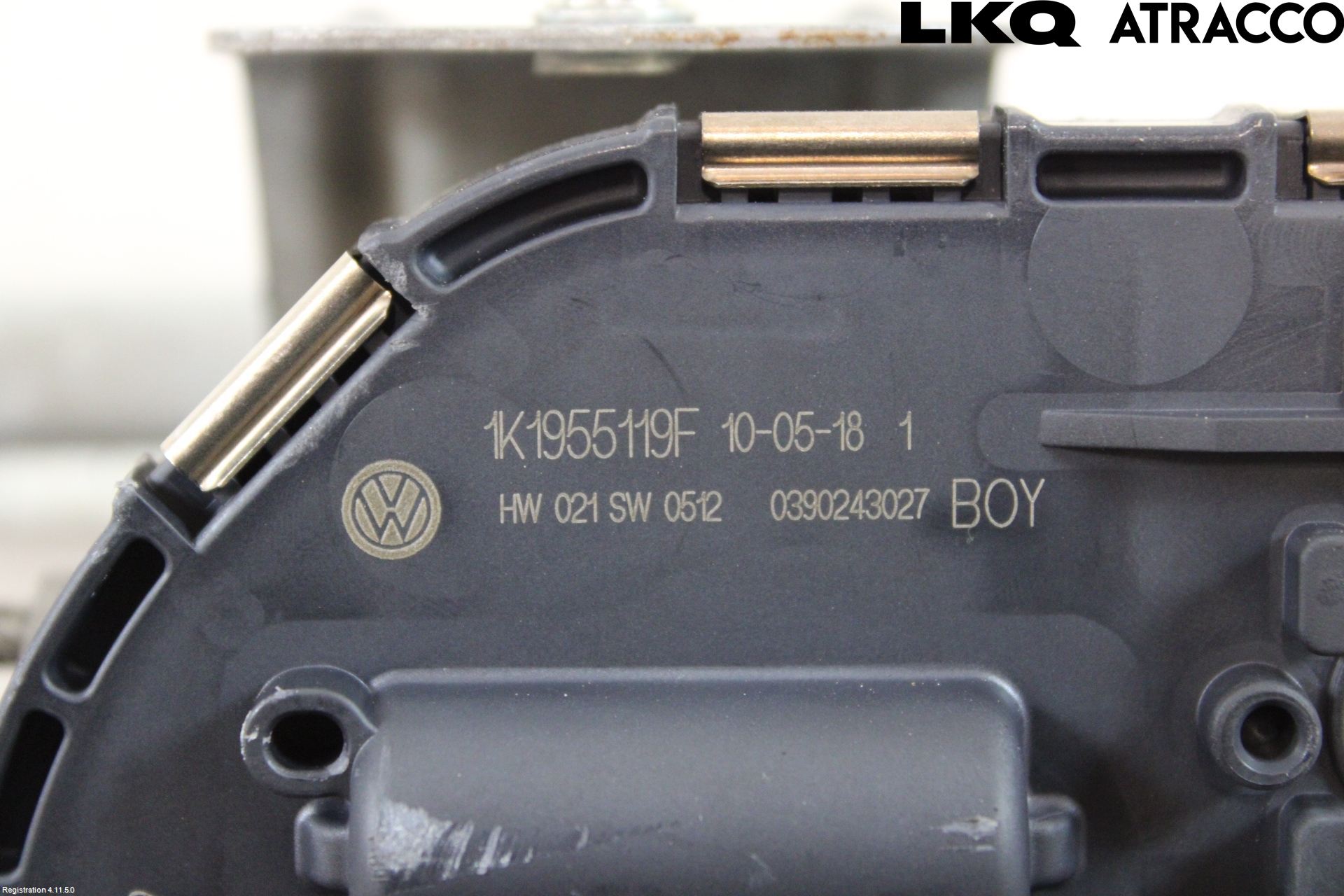 Volkswagen VW GOLF VI 09-13 Viskeroverføring Frontrute
