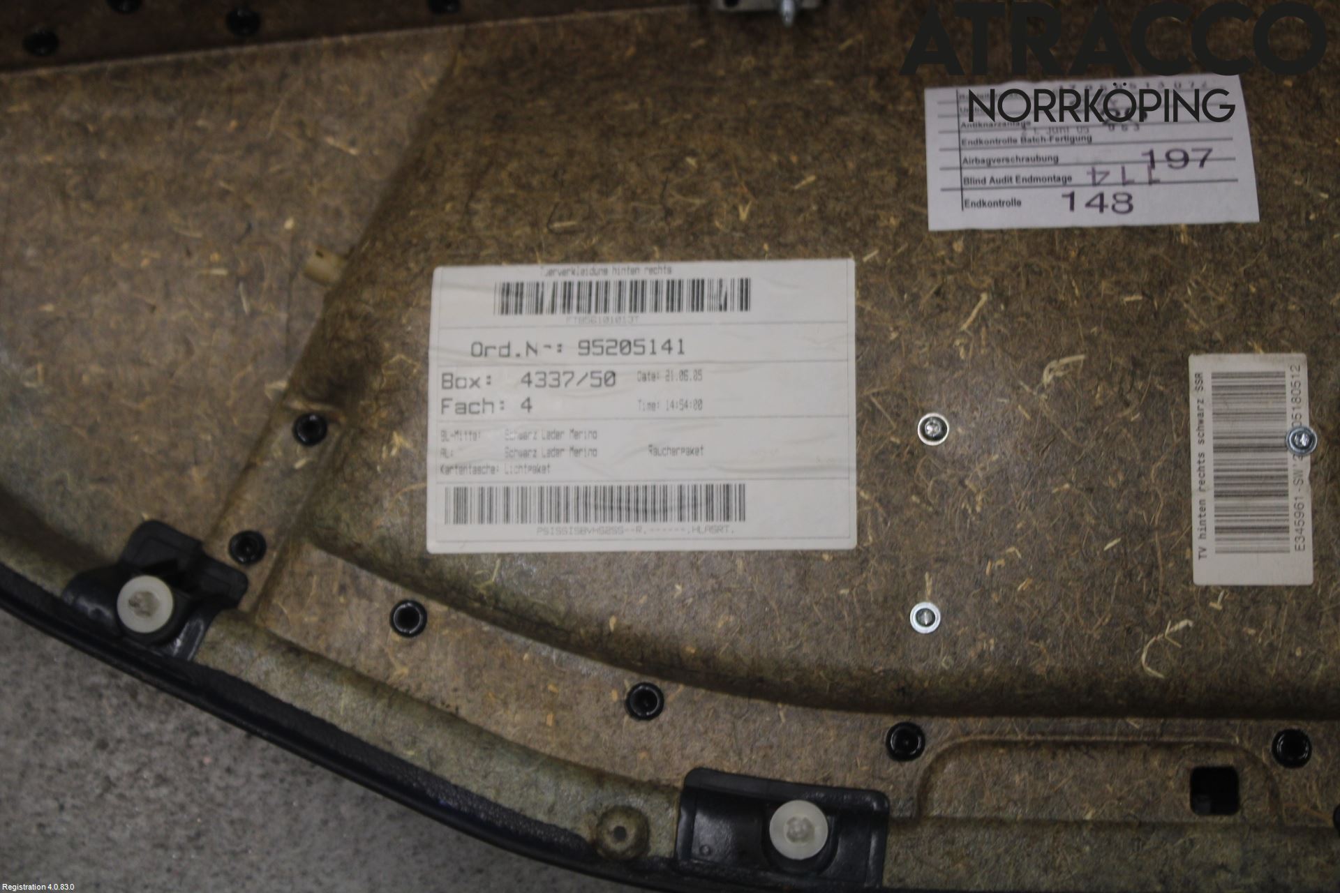 BMW 5 E60/61 Sed/Tou 02-10 Innr Dørtrekk Høyre