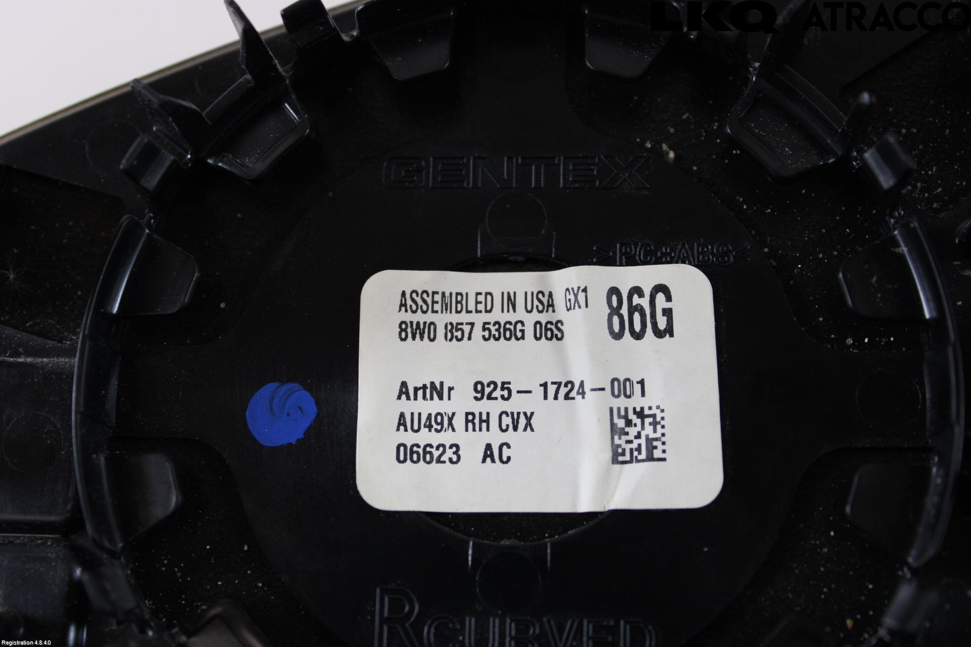 Audi A4/S4 B9 20- Speil Glass H