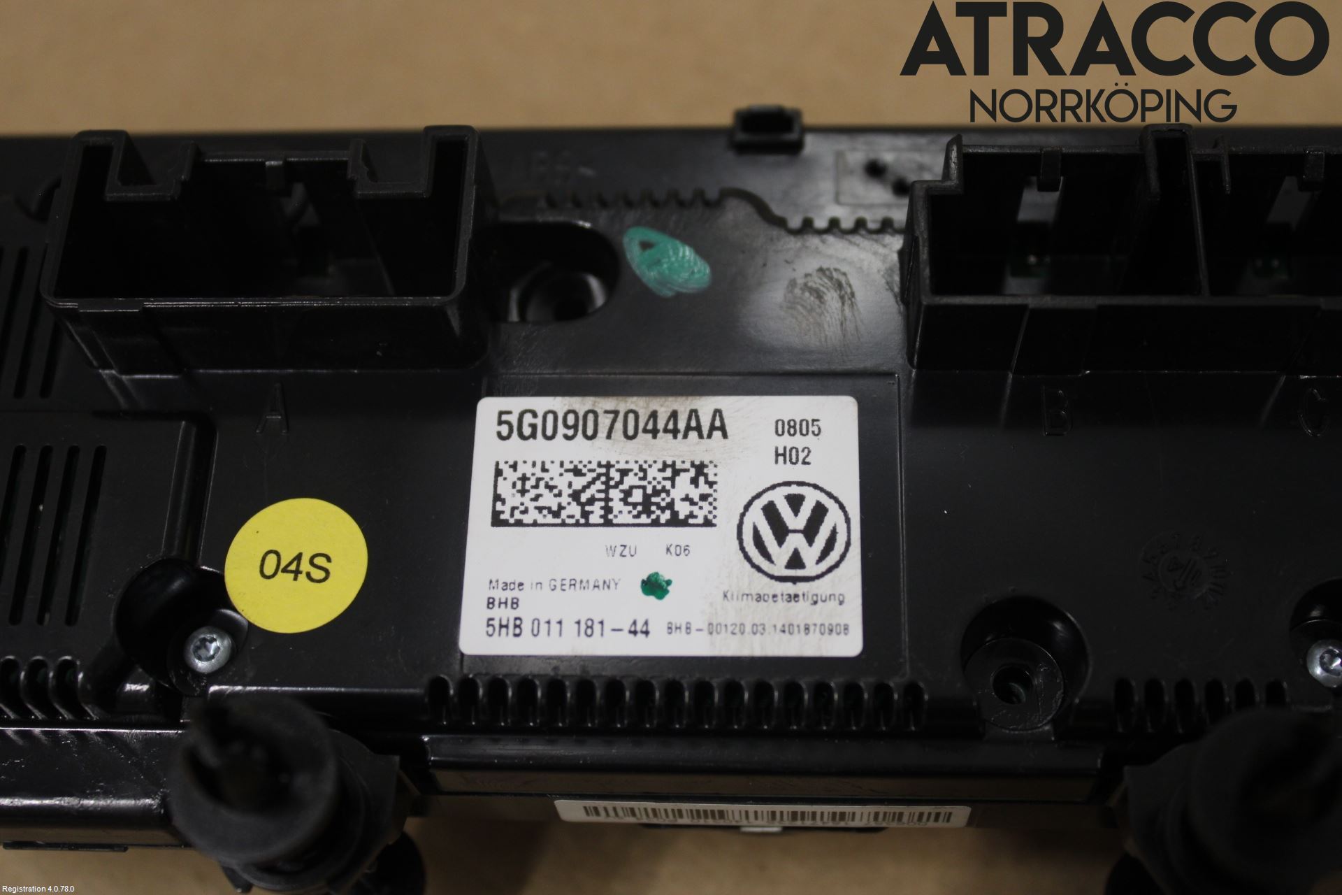 Volkswagen VW GOLF / E-GOLF VII 13-20 Varmeapparat Panel(Regulering)