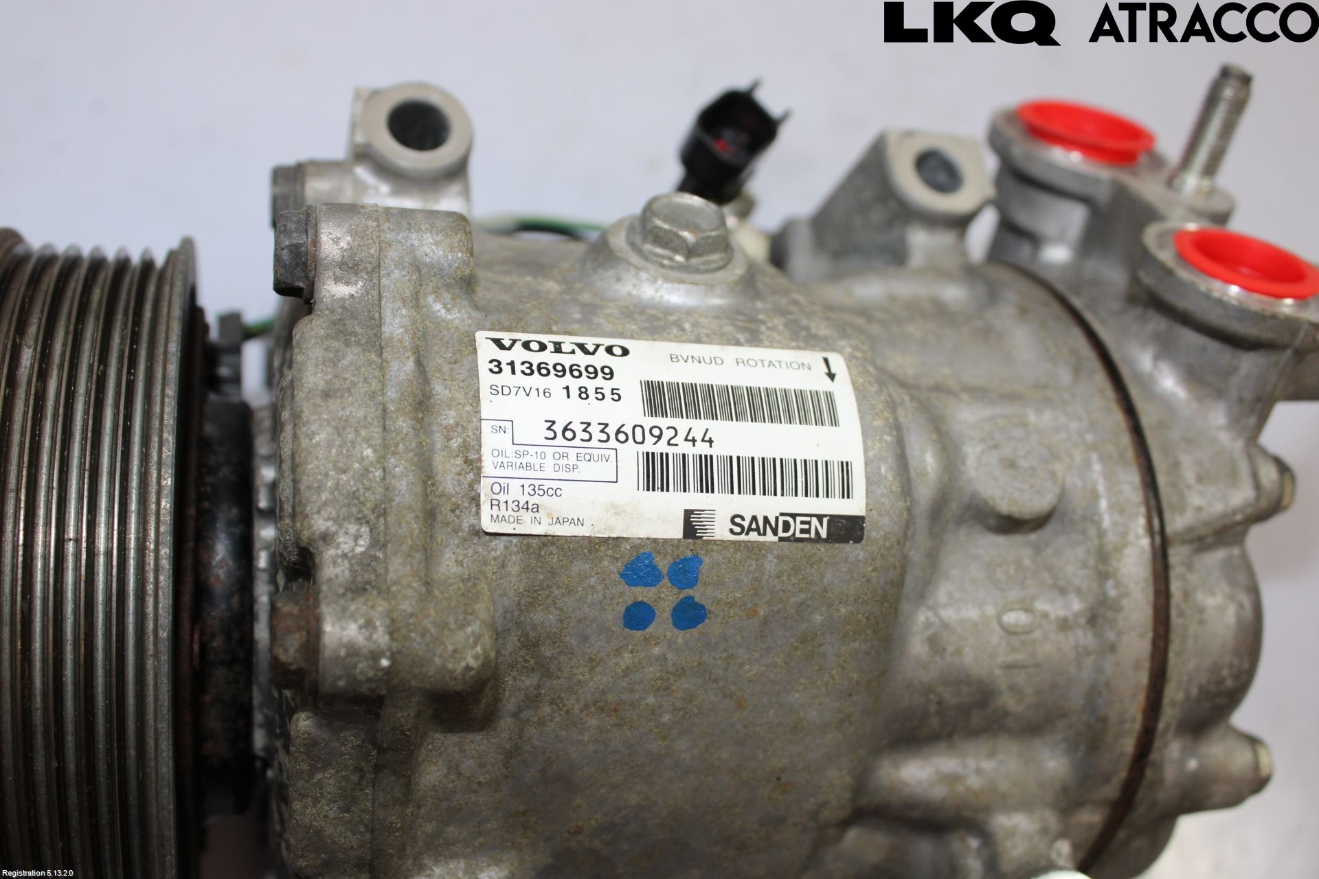 Volvo V60 14-18 Varme Ac Kompressor