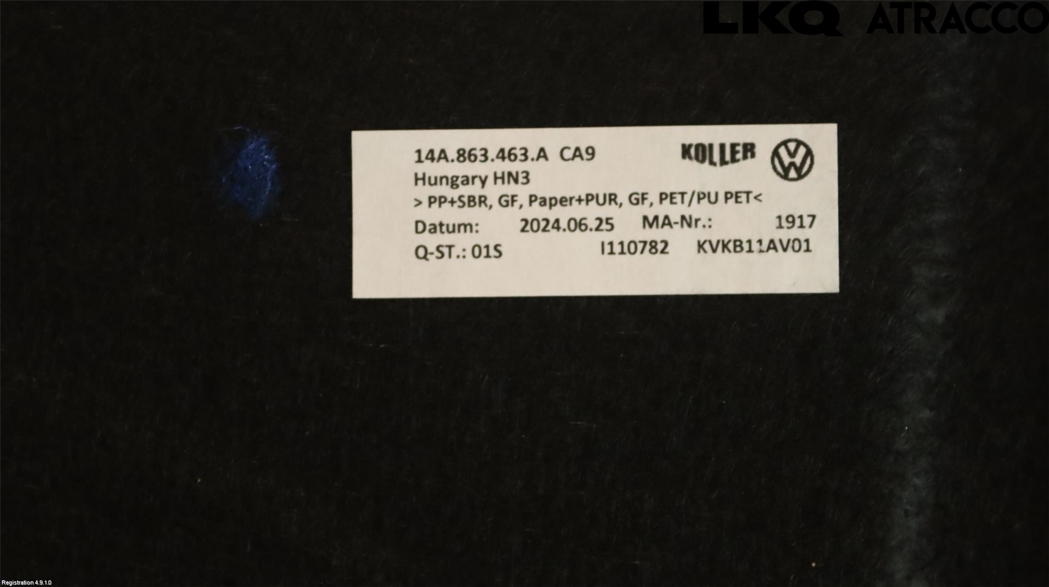 Volkswagen VW ID.7/TOURER 24- Innr Bagasjeromkledsel