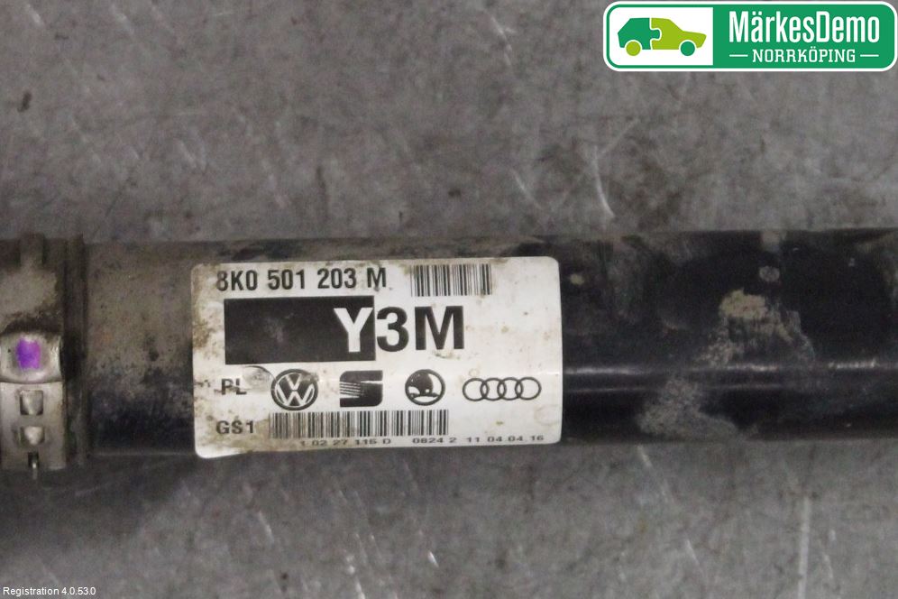 Audi A5 07-16 Drivaksel Bak Kompl Høyre