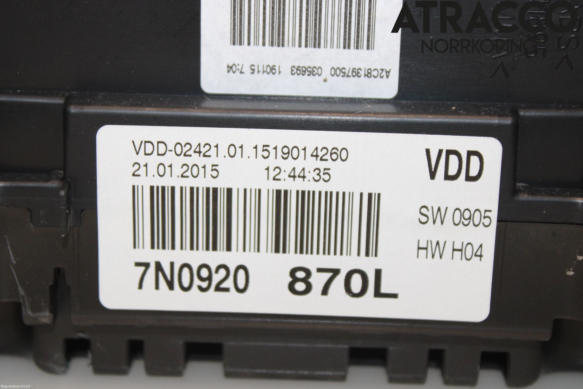Volkswagen VW SHARAN 11- Instr Kombinert
