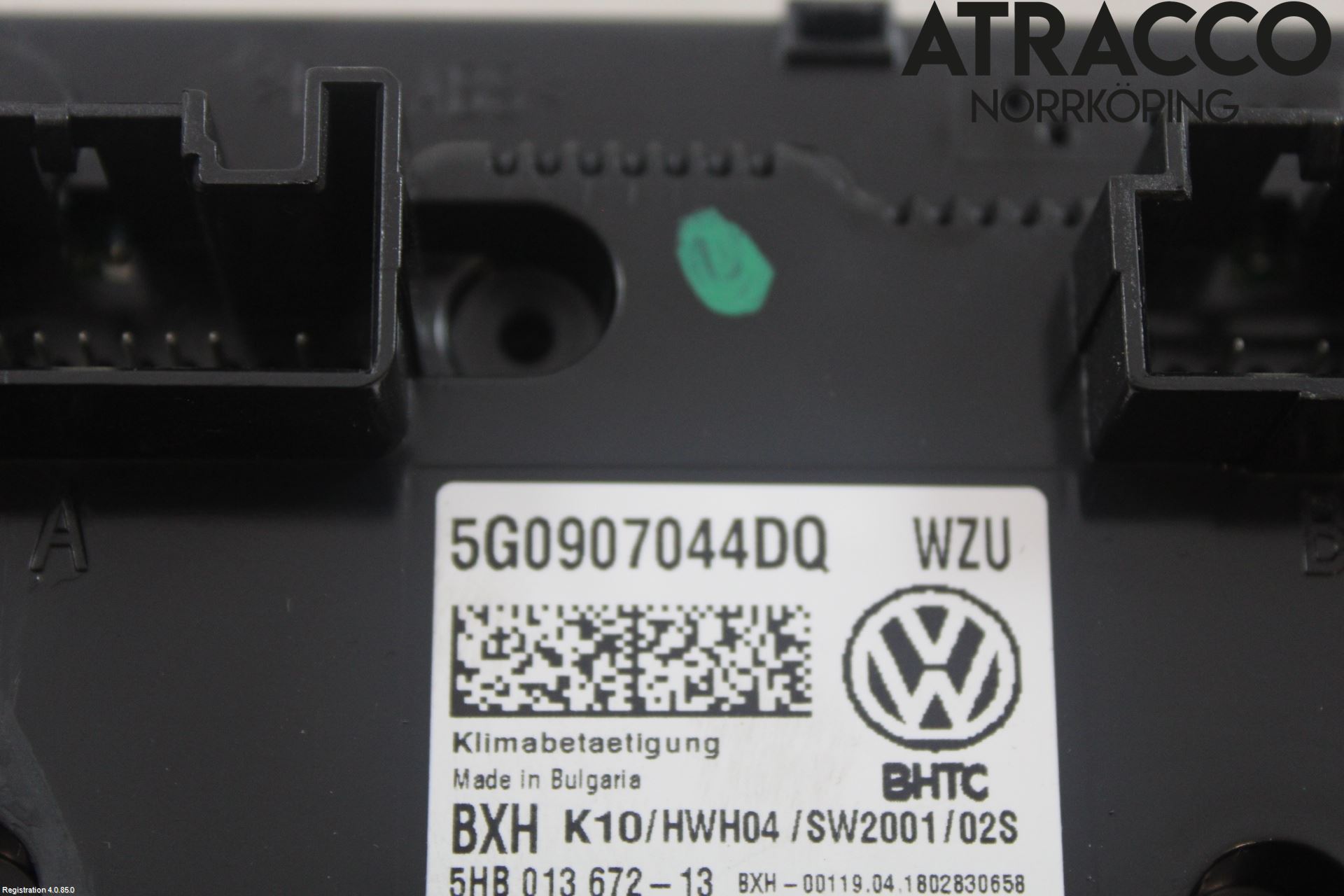Volkswagen VW ARTEON 17- Varmeapparat Panel(Regulering)