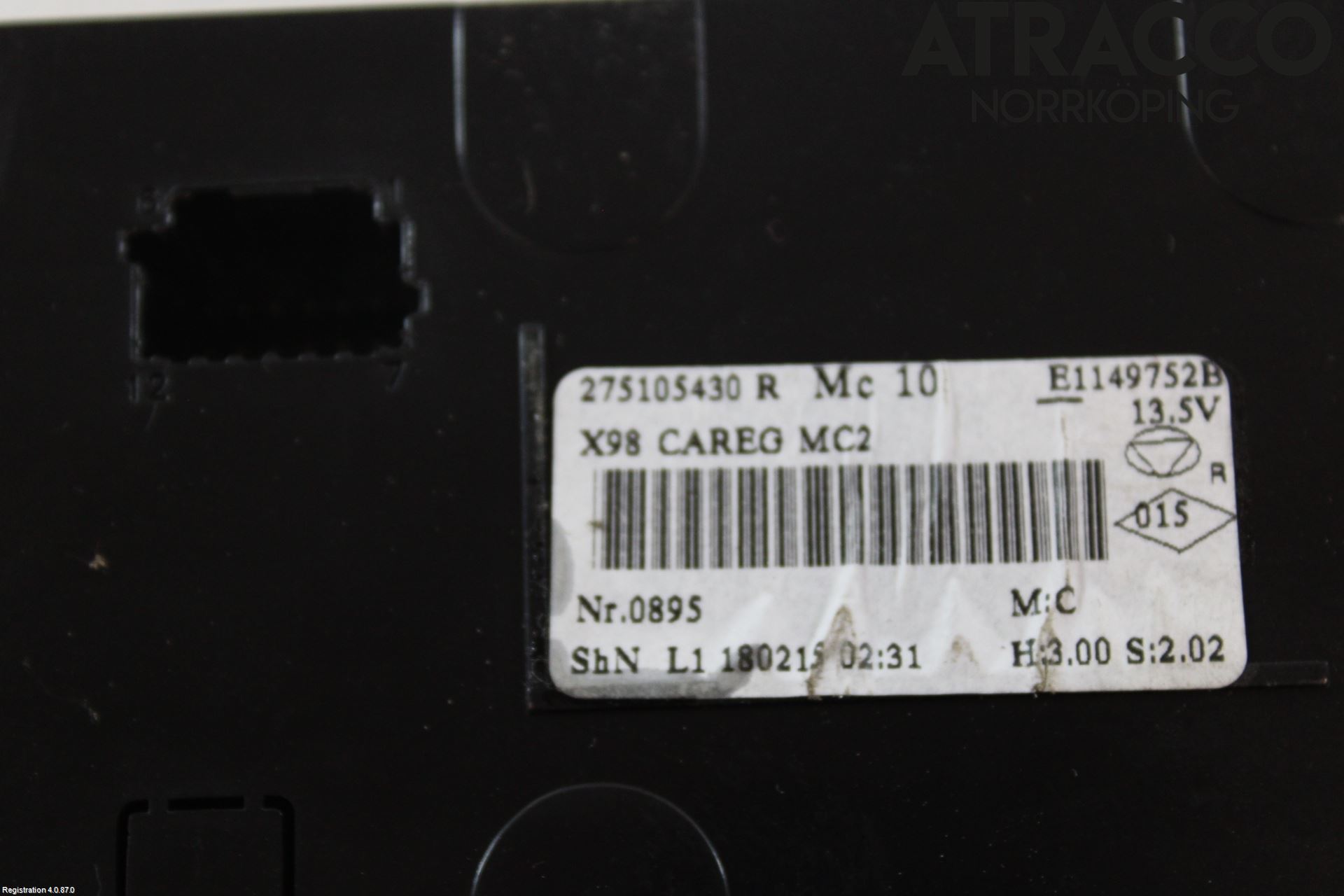 Renault CLIO IV 16-19 Varmeapparat Panel(Regulering)