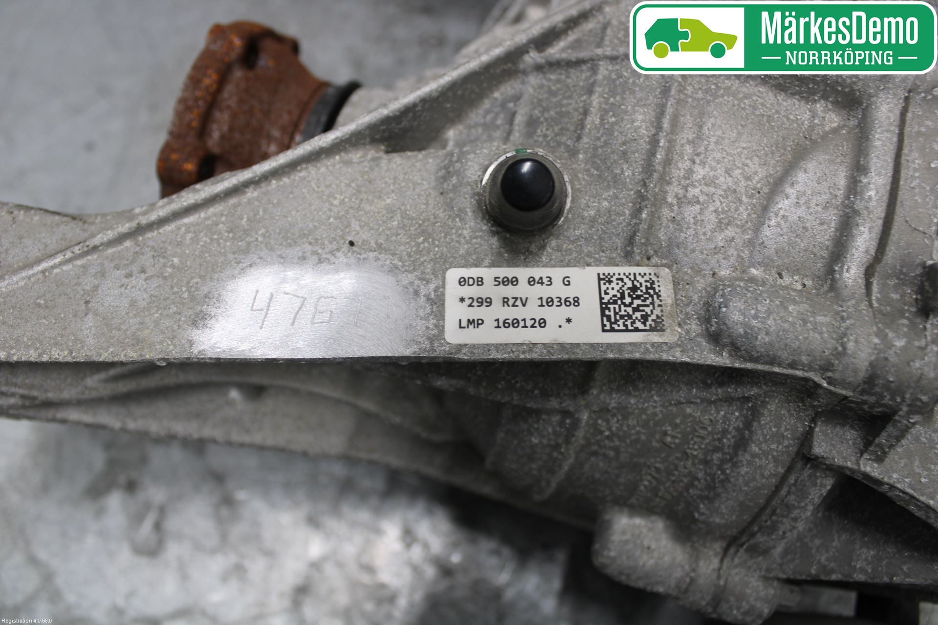 Audi A4/S4 B9 20- Bakaksel Kardang Bak -Diff