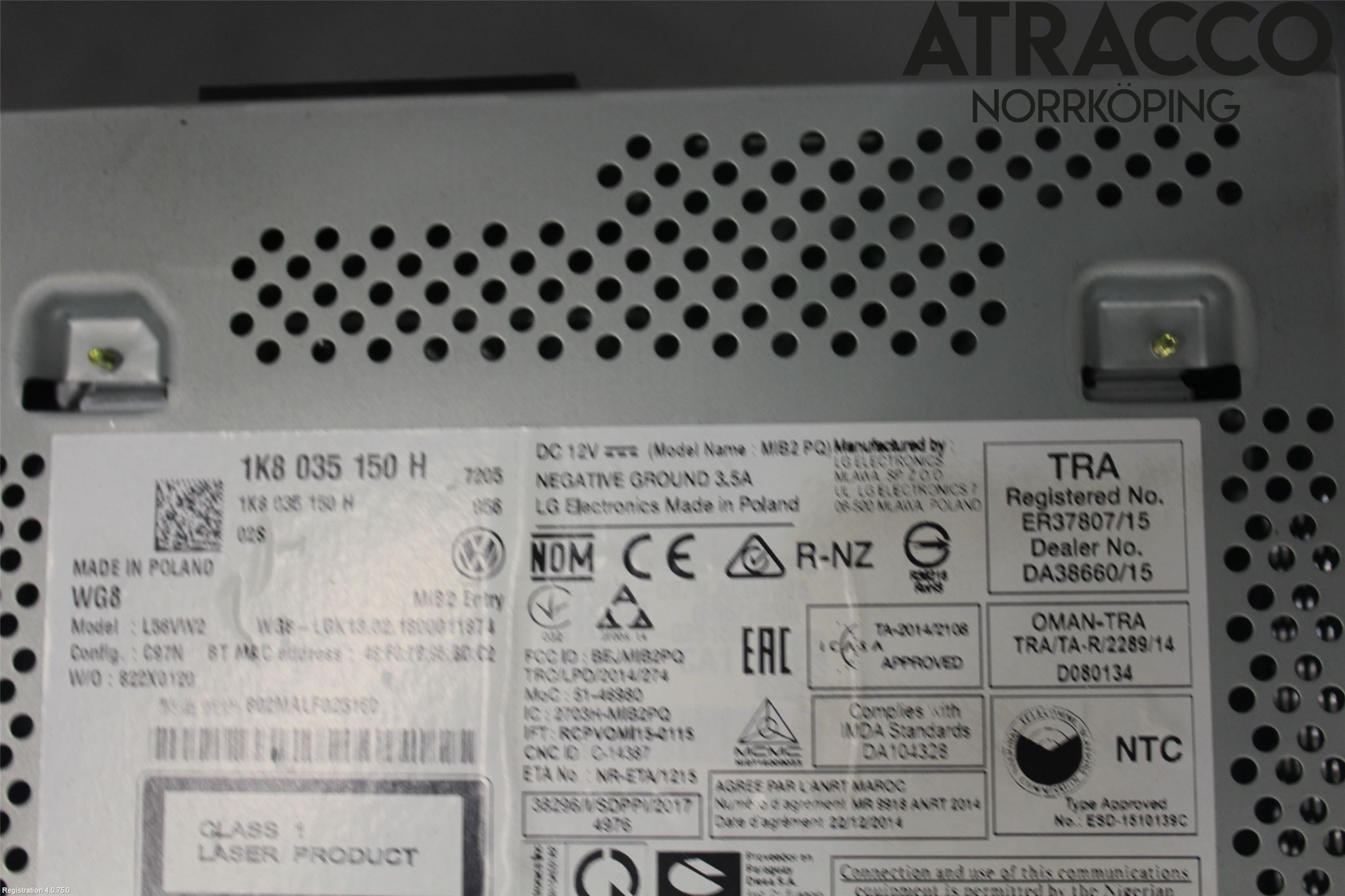 Volkswagen VW TRANSP/CARAVELLE (T6) 16-22 Stereo Radio Med Cd