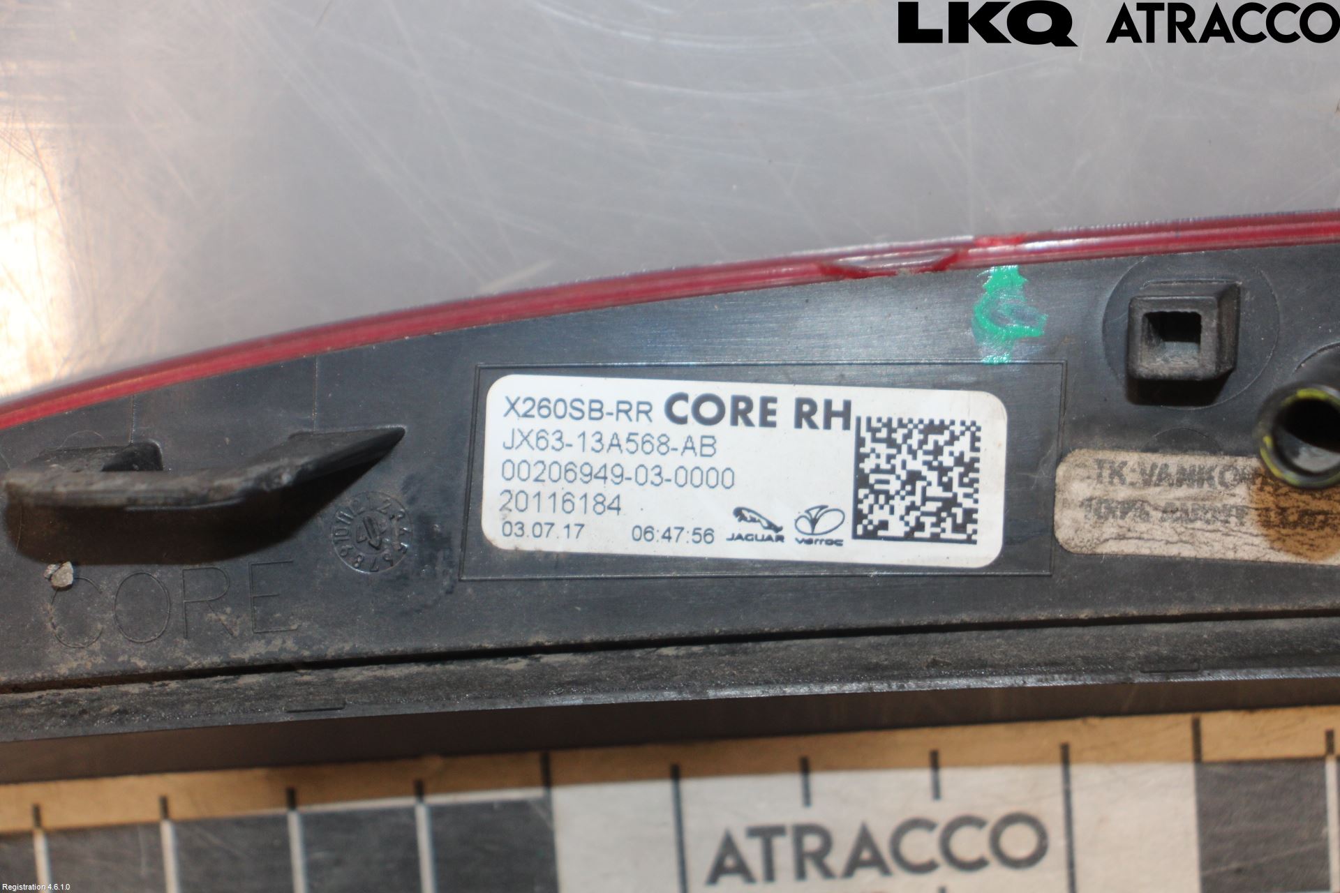 Jaguar XF (X260) 16-24 Refleks Bak