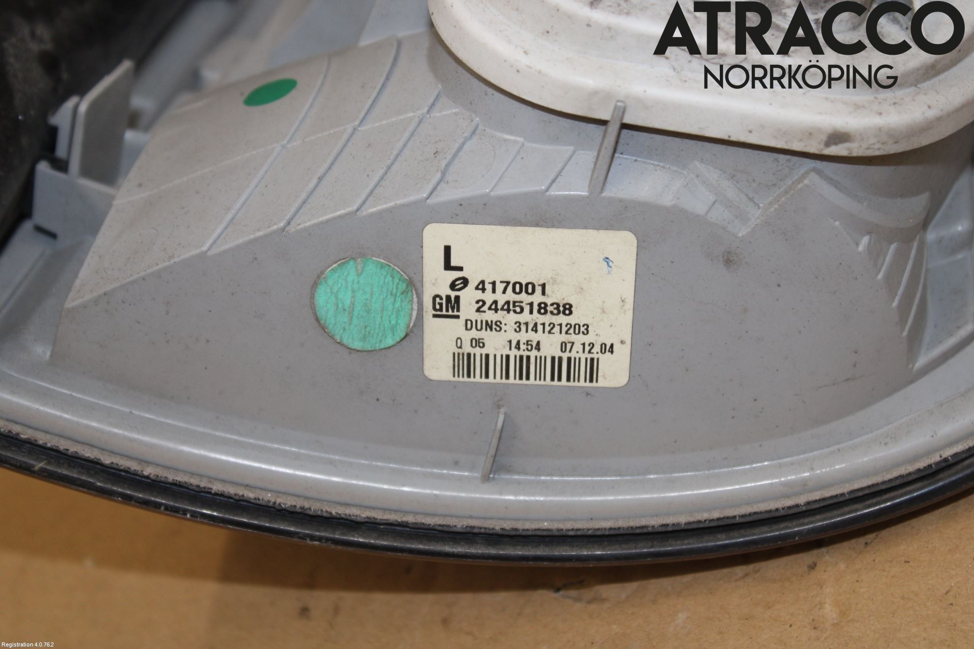 Opel ASTRA H 04-12 Baklykt Venstre