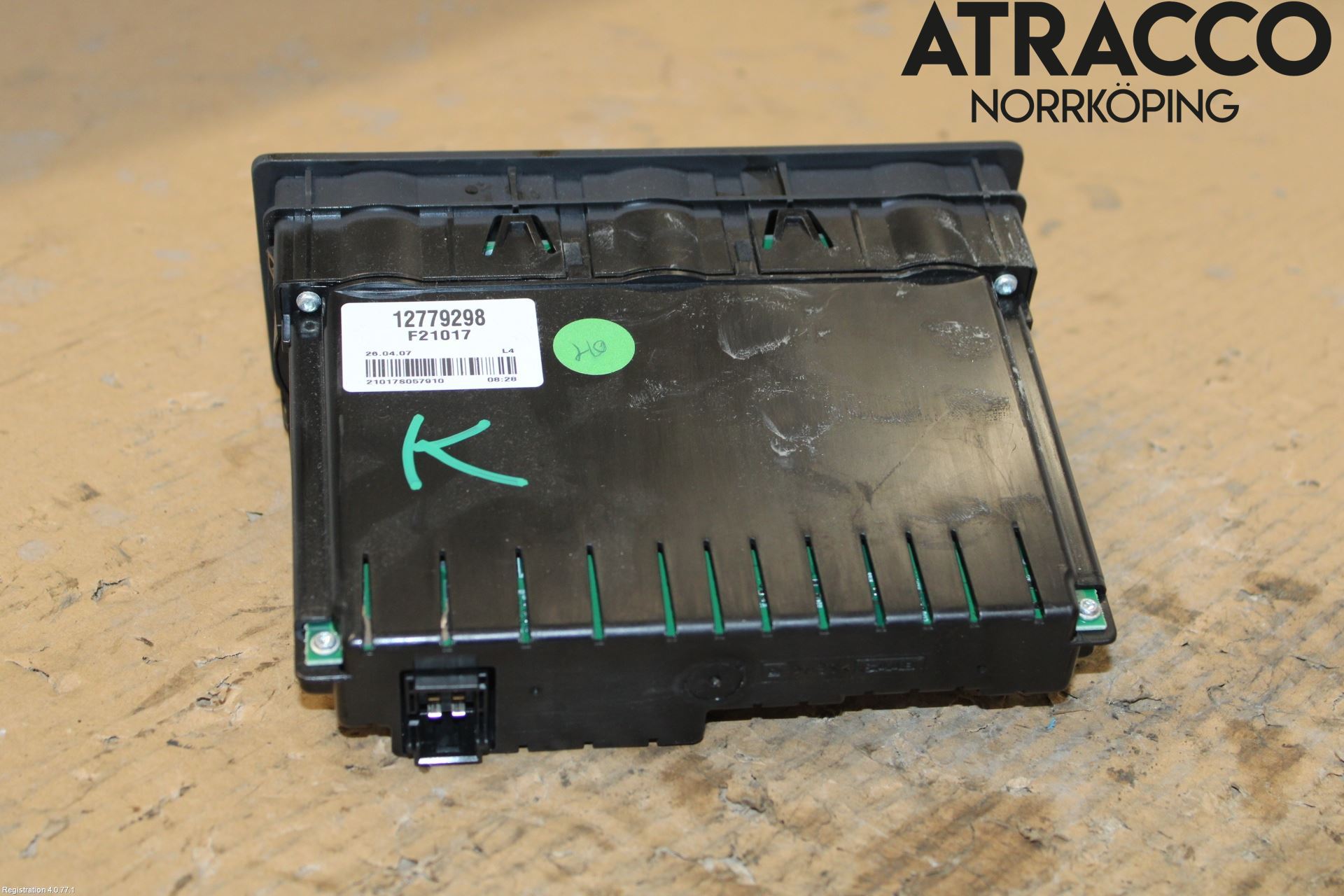 Saab 9-5     06-10 Varmeapparat Panel(Regulering)