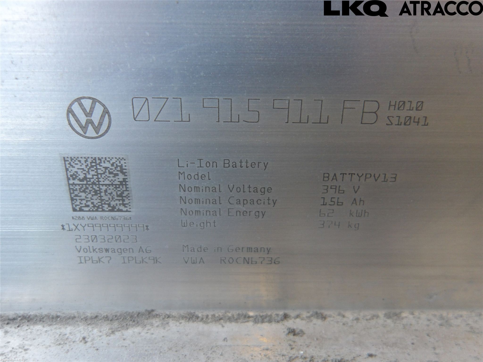 Volkswagen VW ID.3 21- Hybrid Batteri