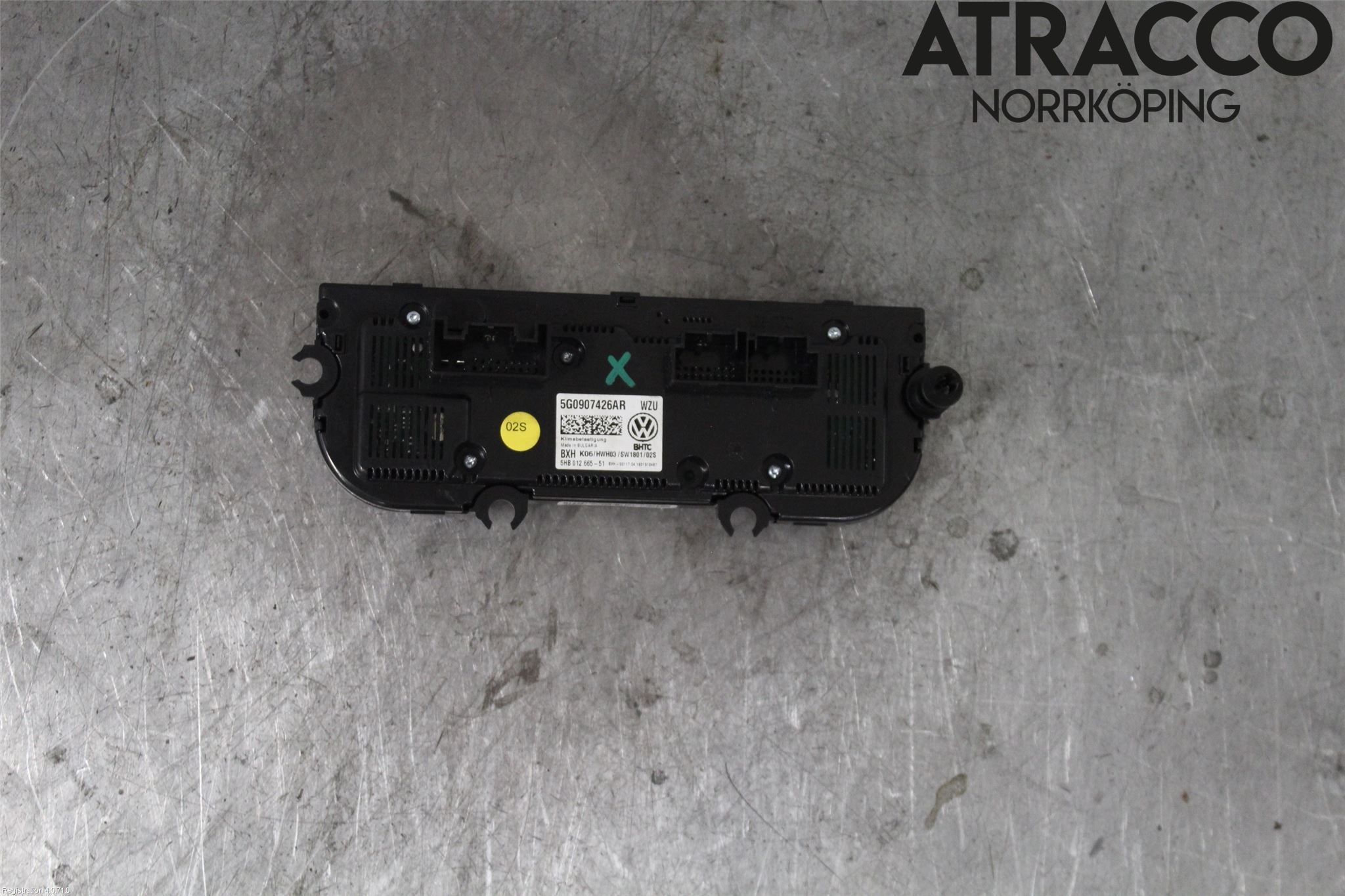 Volkswagen VW GOLF / E-GOLF VII 13-20 Varmeapparat Panel(Regulering)