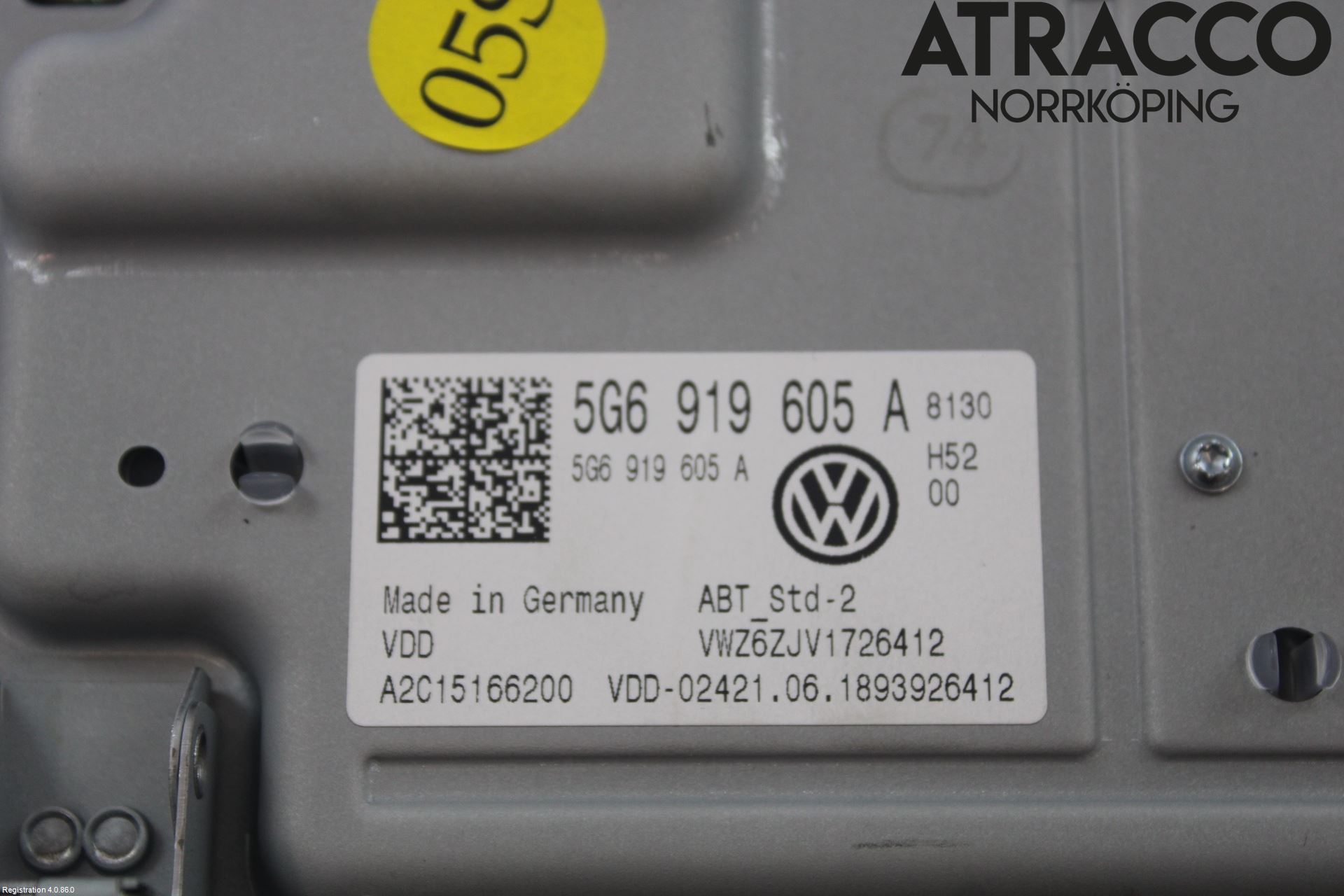 Volkswagen VW GOLF / E-GOLF VII 13-20 Multifunktionsdisplay