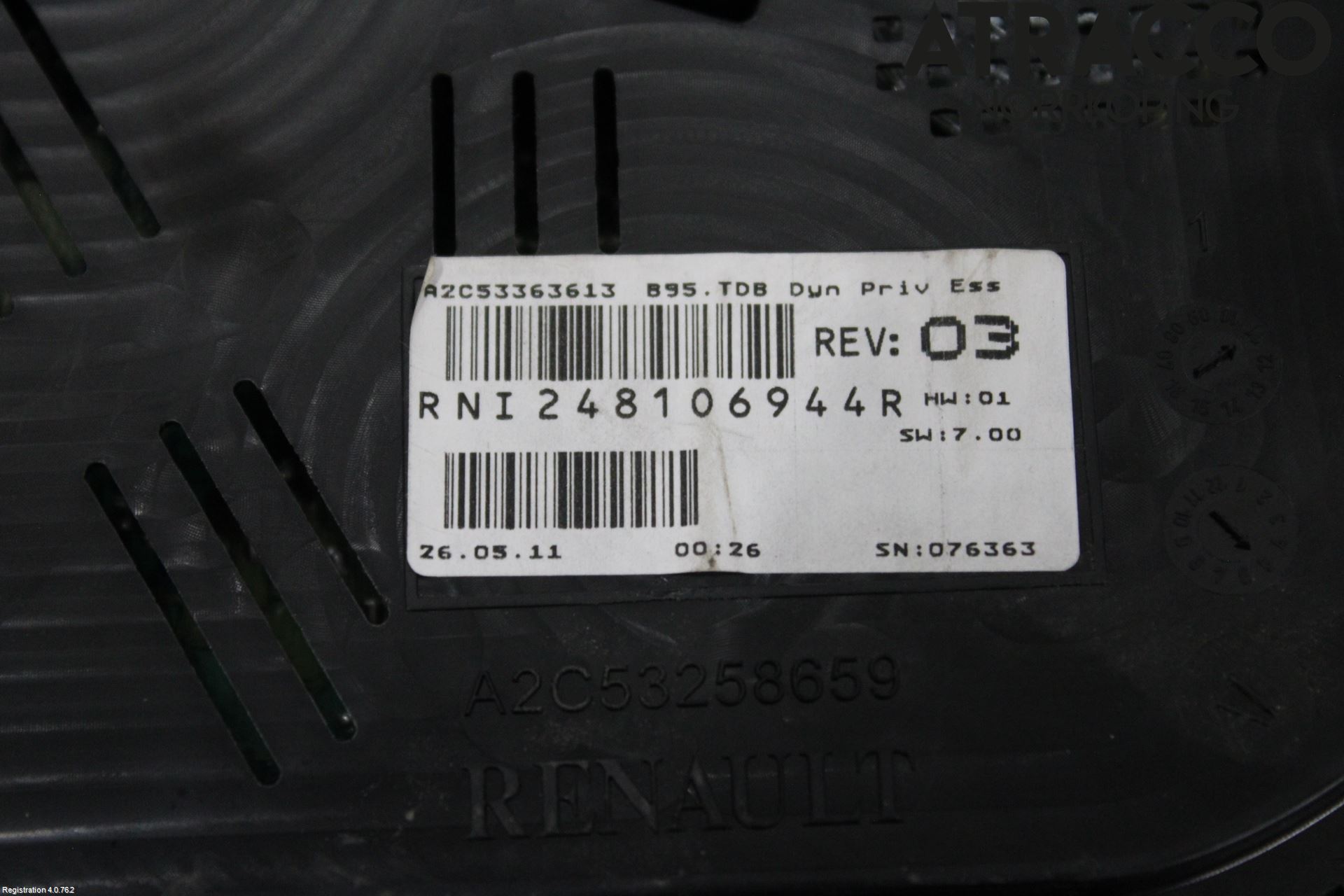 Renault MEGANE III 09-15 Instr Kombinert