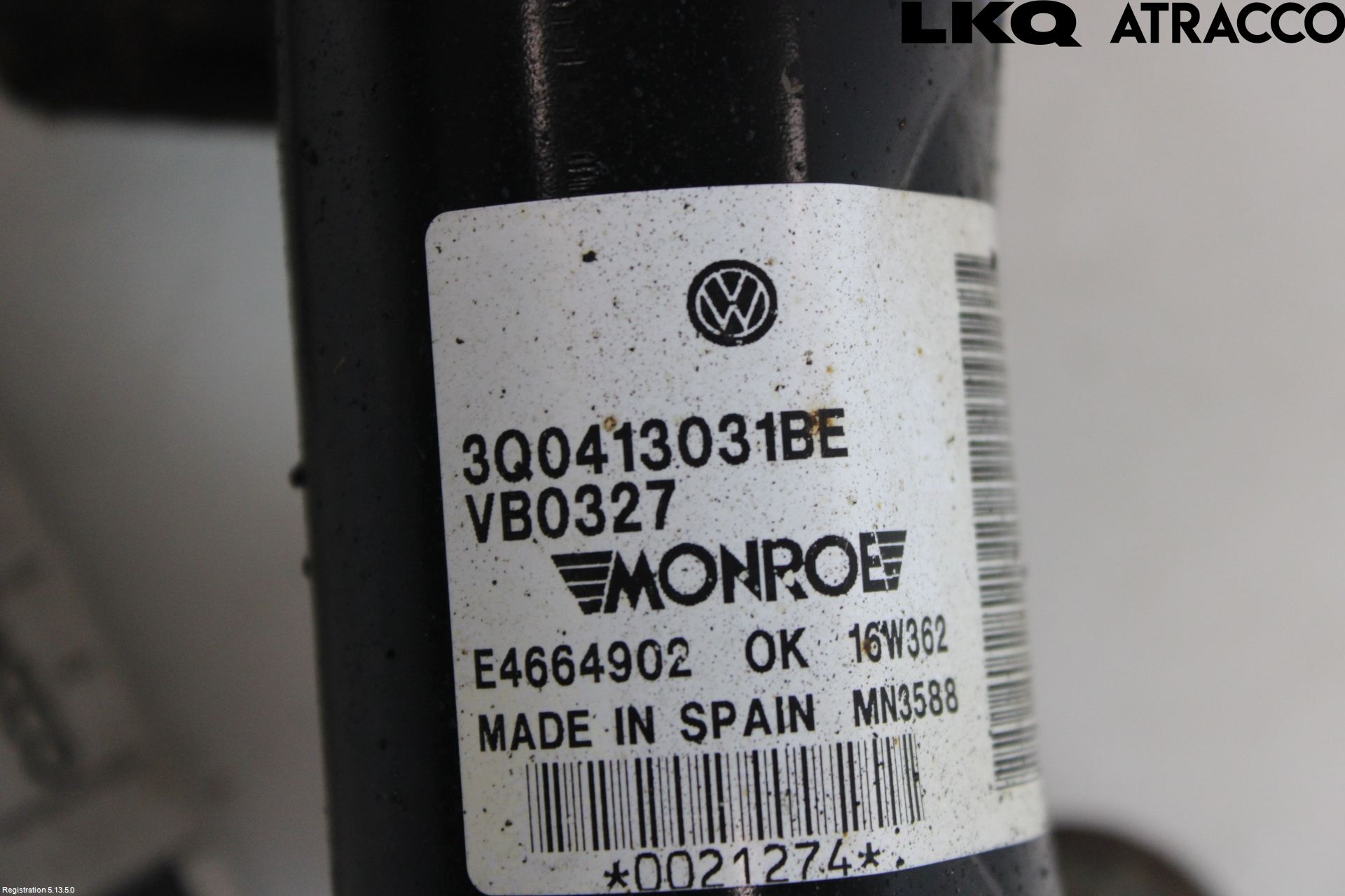 Volkswagen VW PASSAT 15-19 Fjærbein Foran Venstre