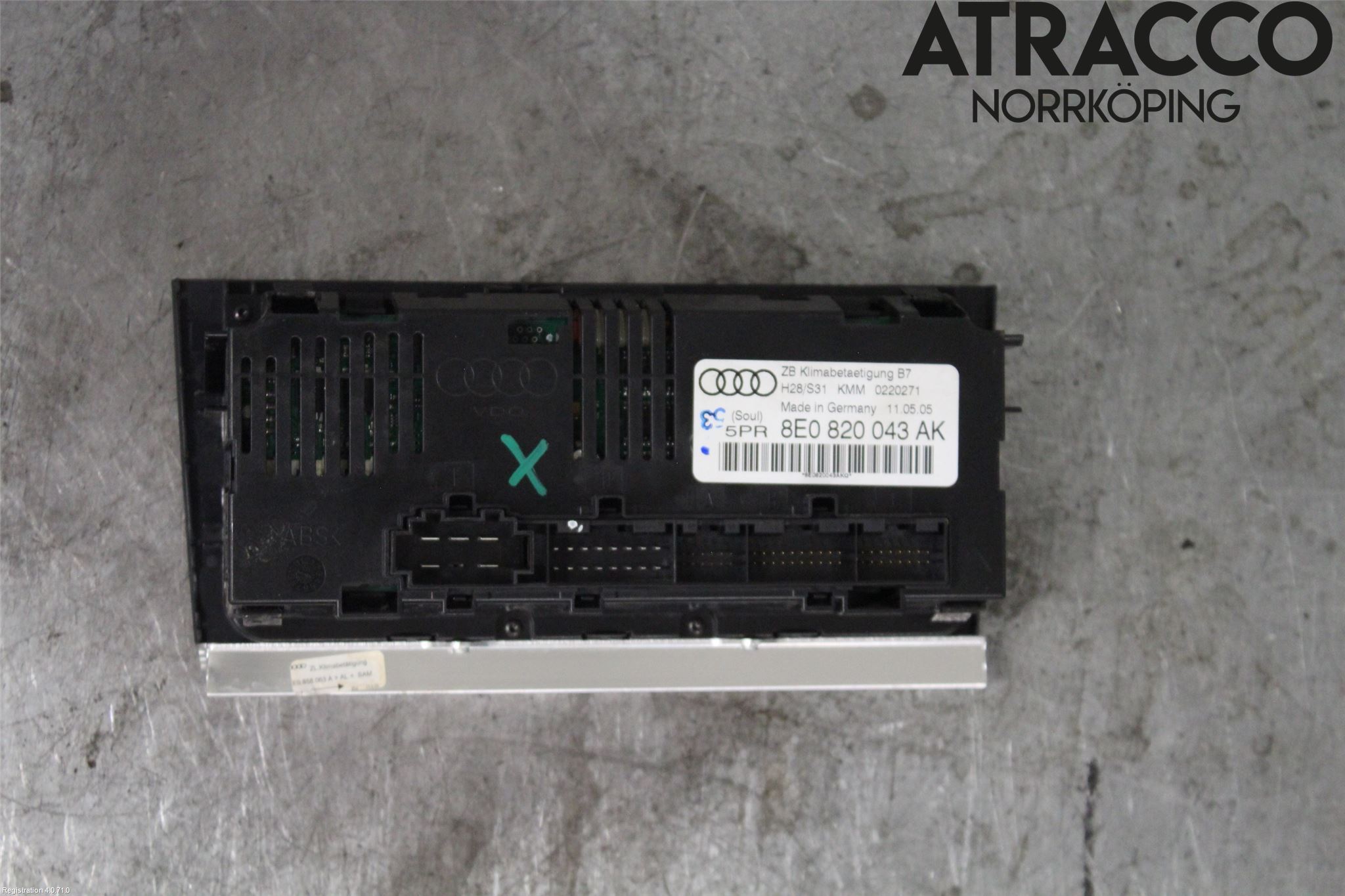 Audi A4/S4 05-07 Varmeapparat Panel(Regulering)